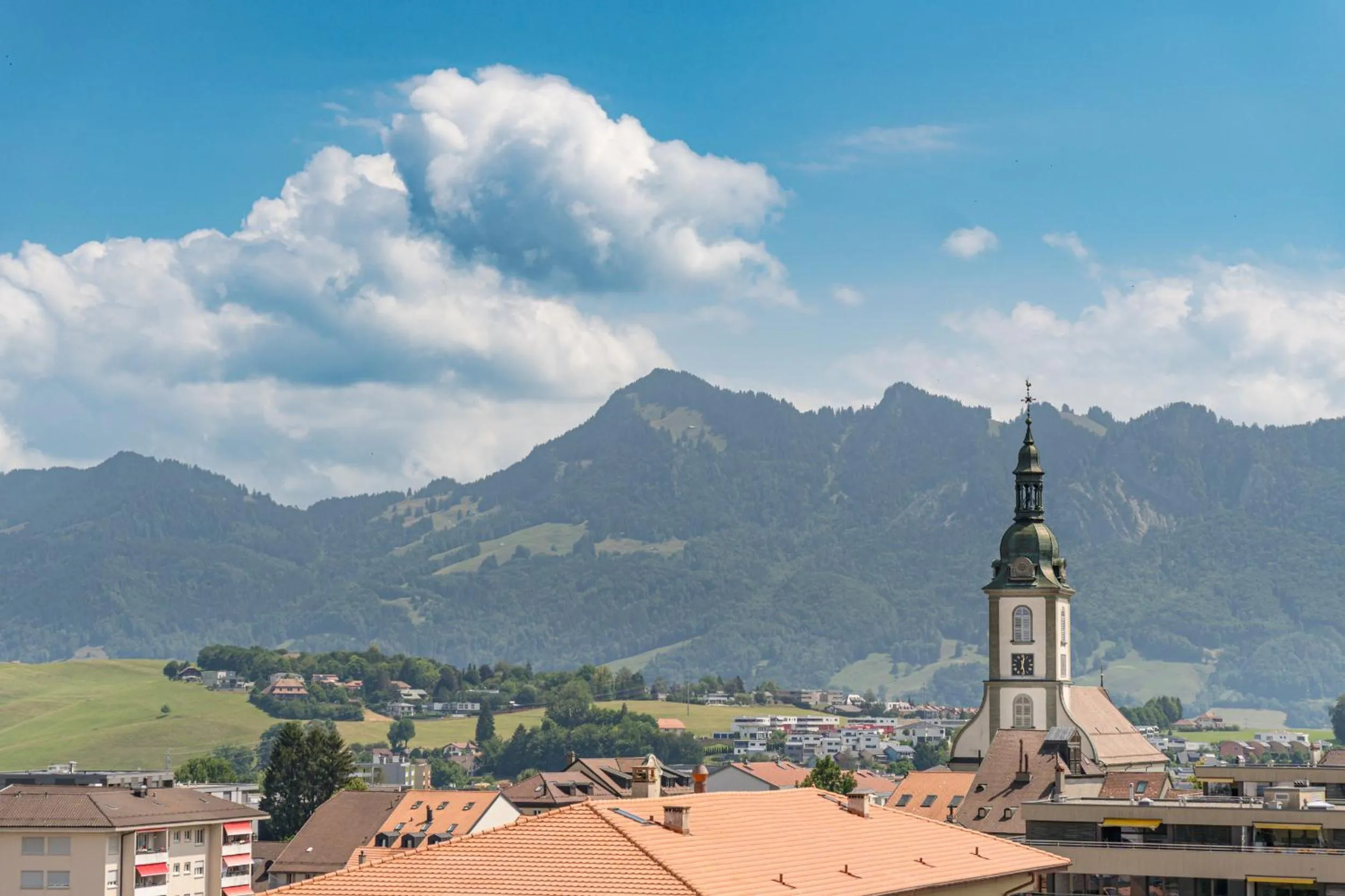 Mountain view in Hotel D Bulle - La Gruyère
