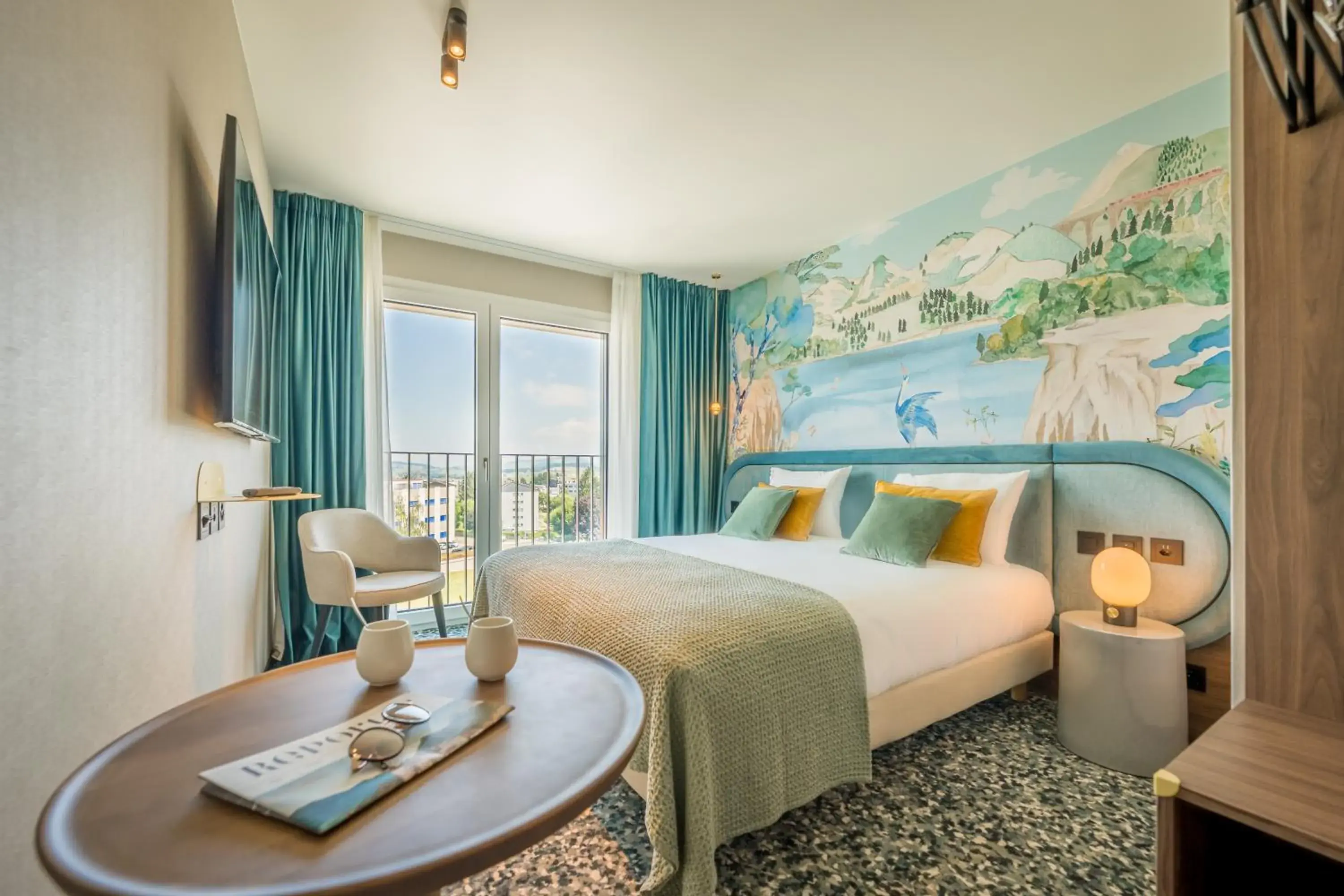 Bed in Hotel D Bulle - La Gruyère Bed in Hotel D Bulle - La Gruyère