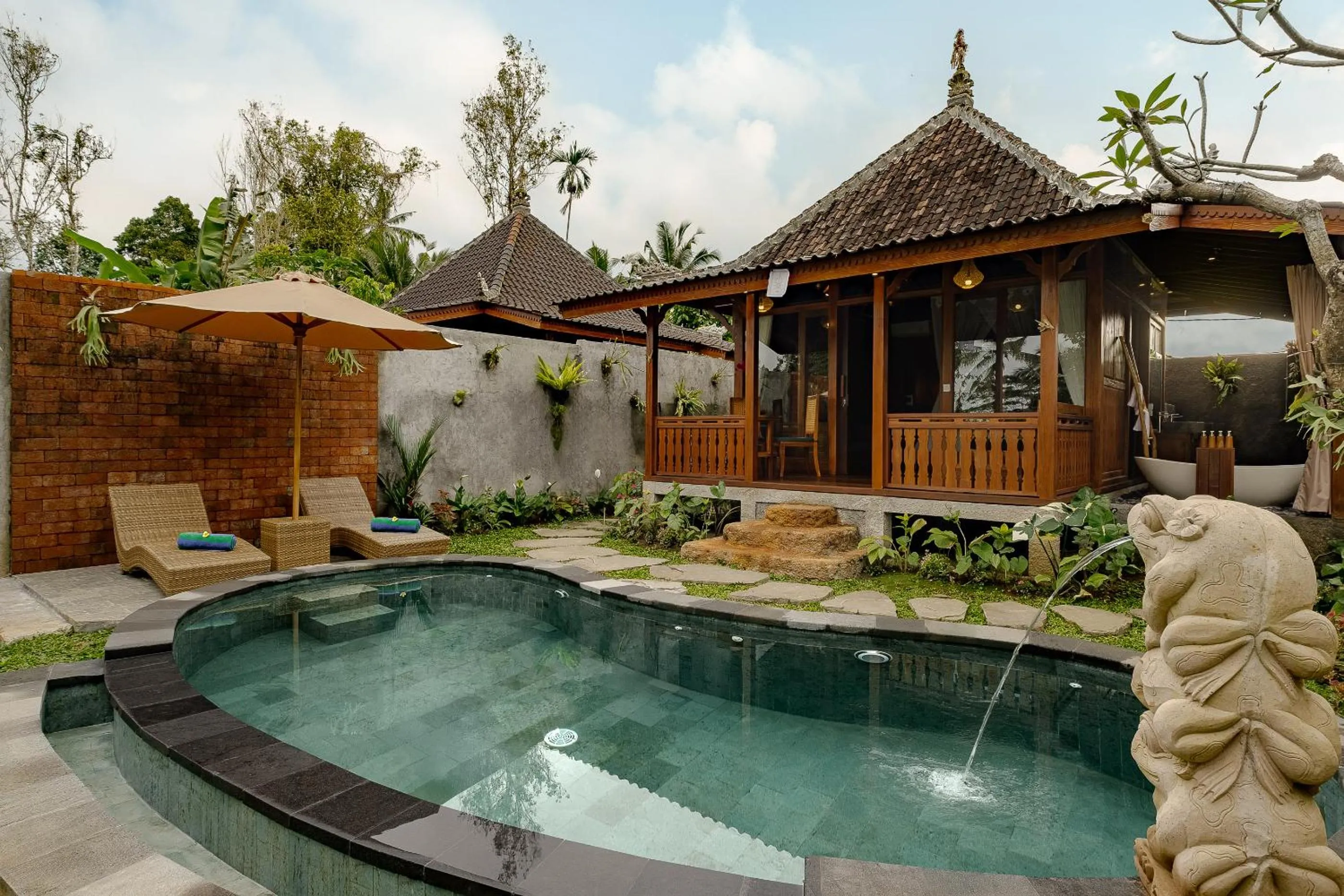 Pool view in Anandari Ubud Villa