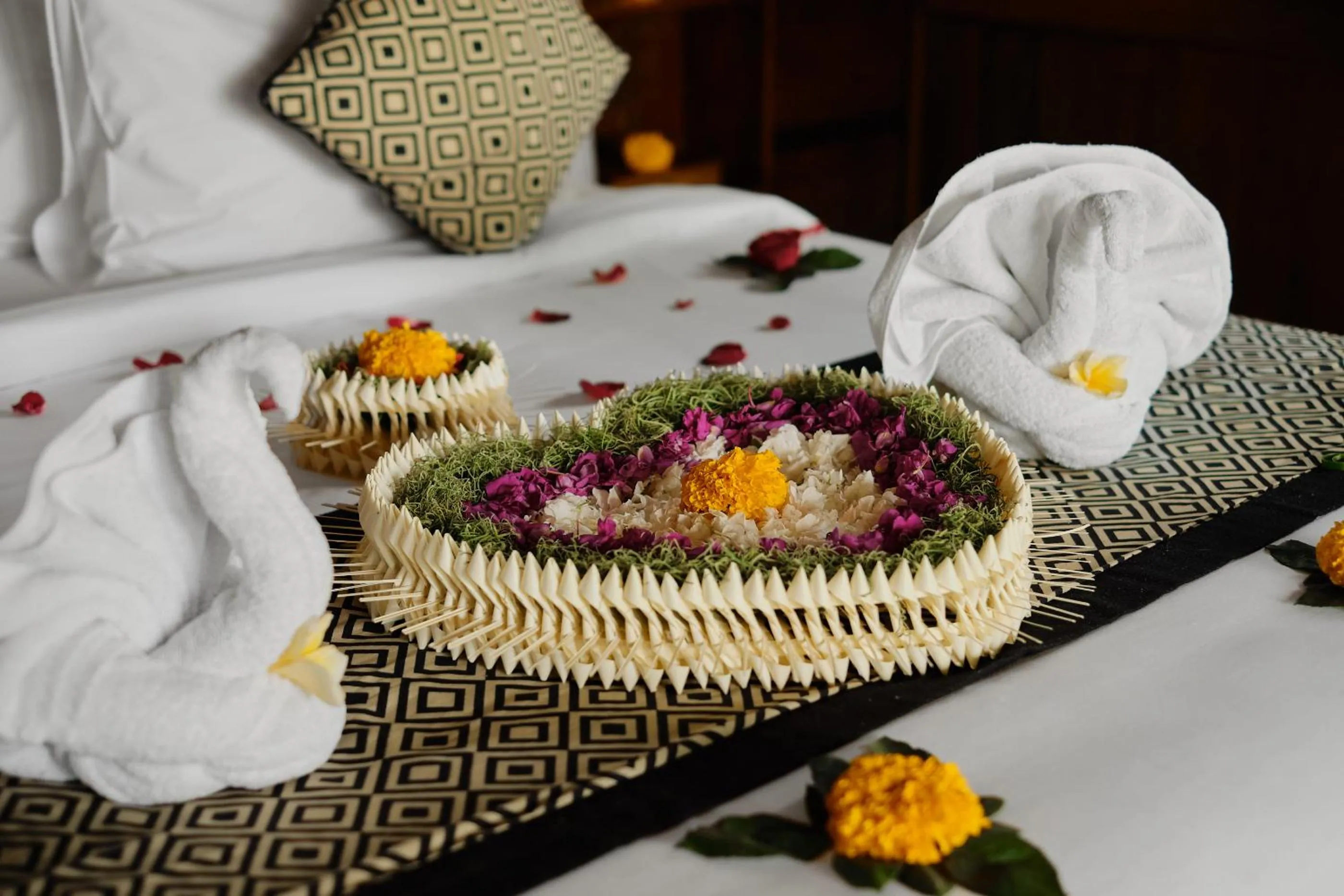 Bed in Anandari Ubud Villa