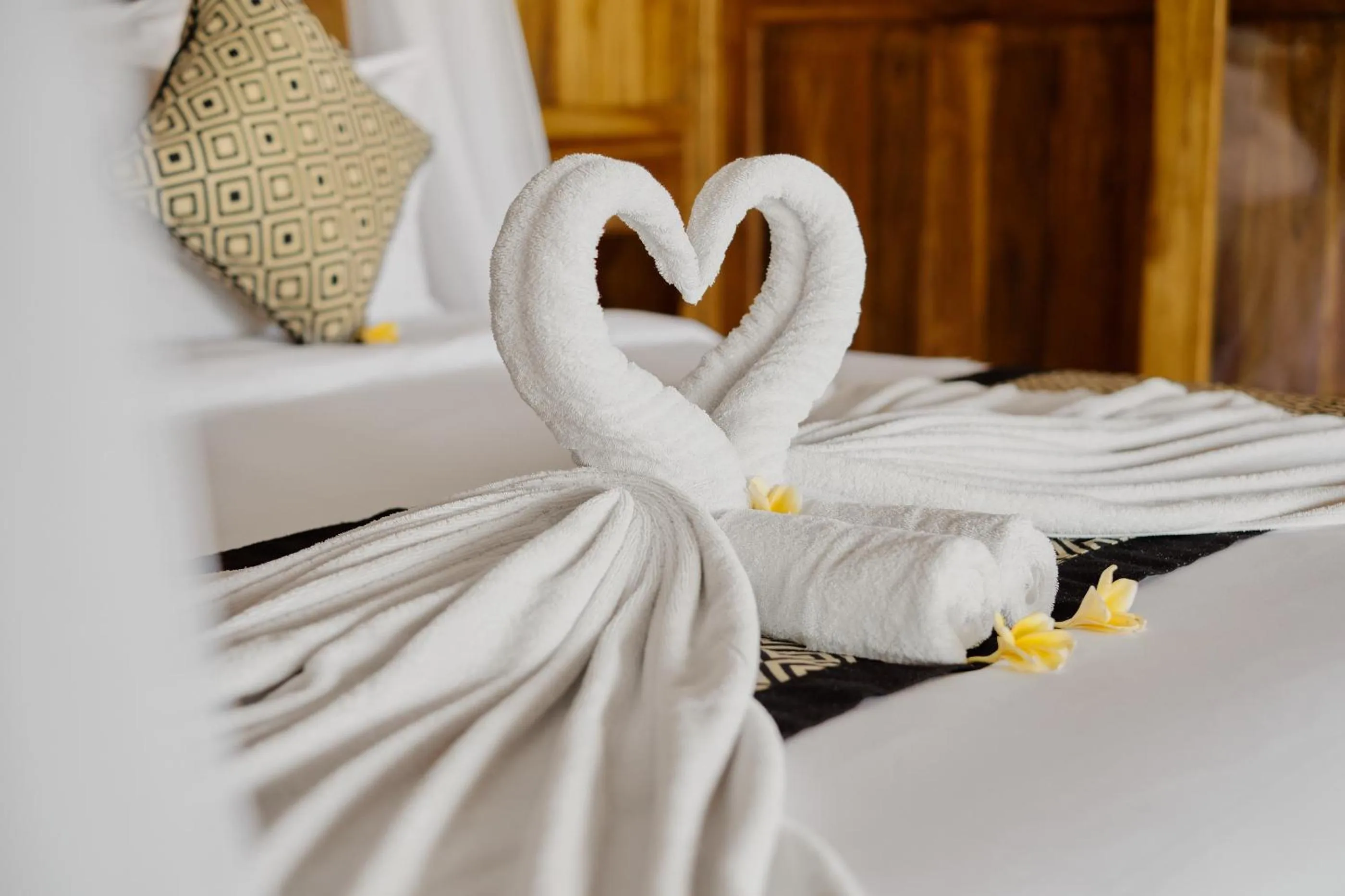 Bed in Anandari Ubud Villa