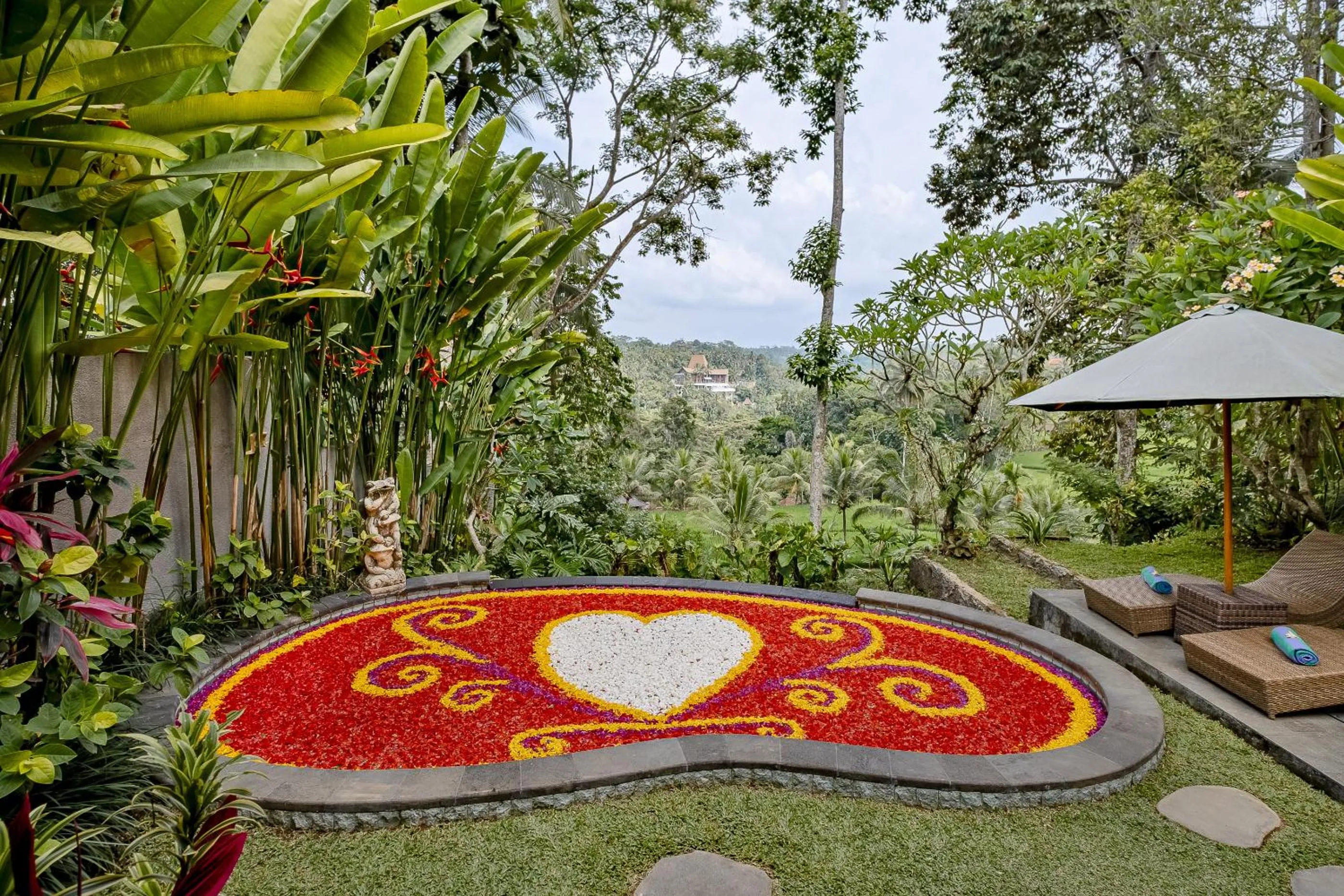 Pool view in Anandari Ubud Villa