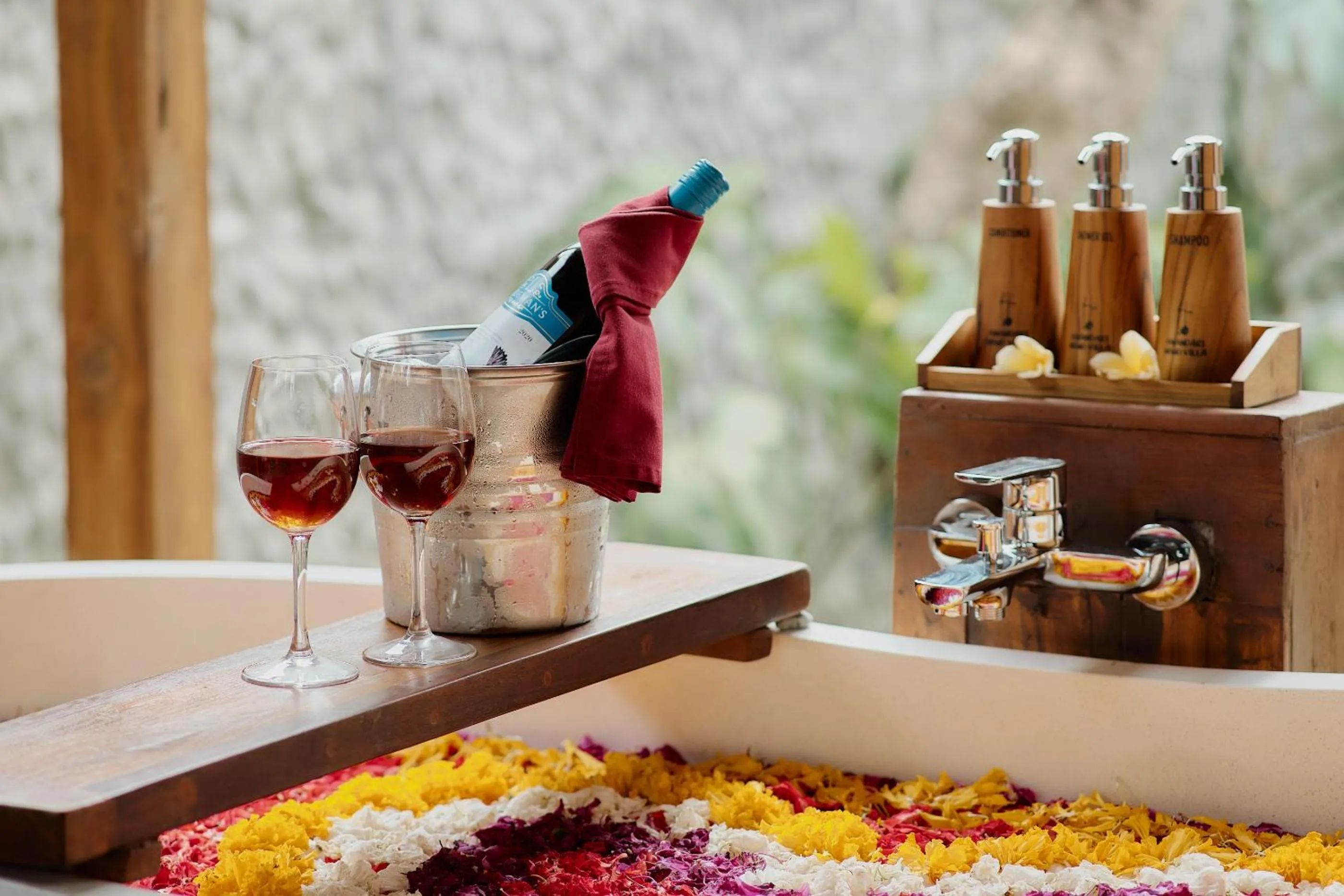 Alcoholic drinks in Anandari Ubud Villa