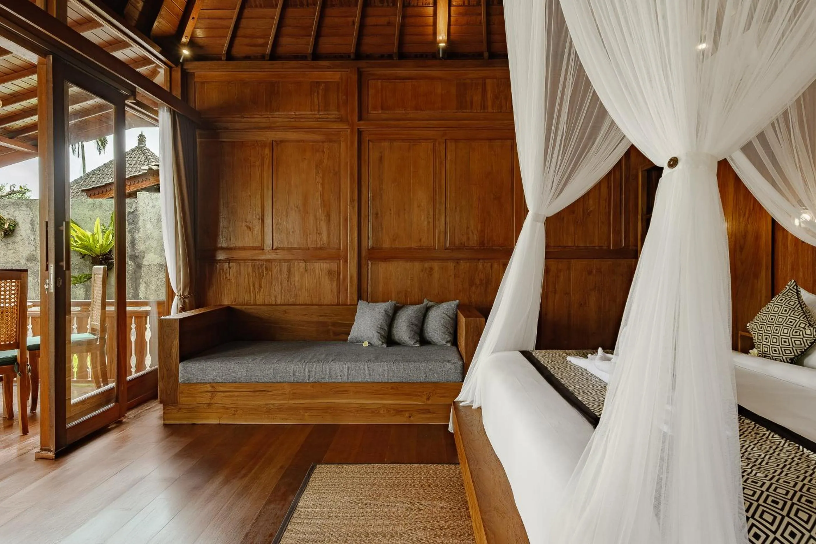 Bed in Anandari Ubud Villa