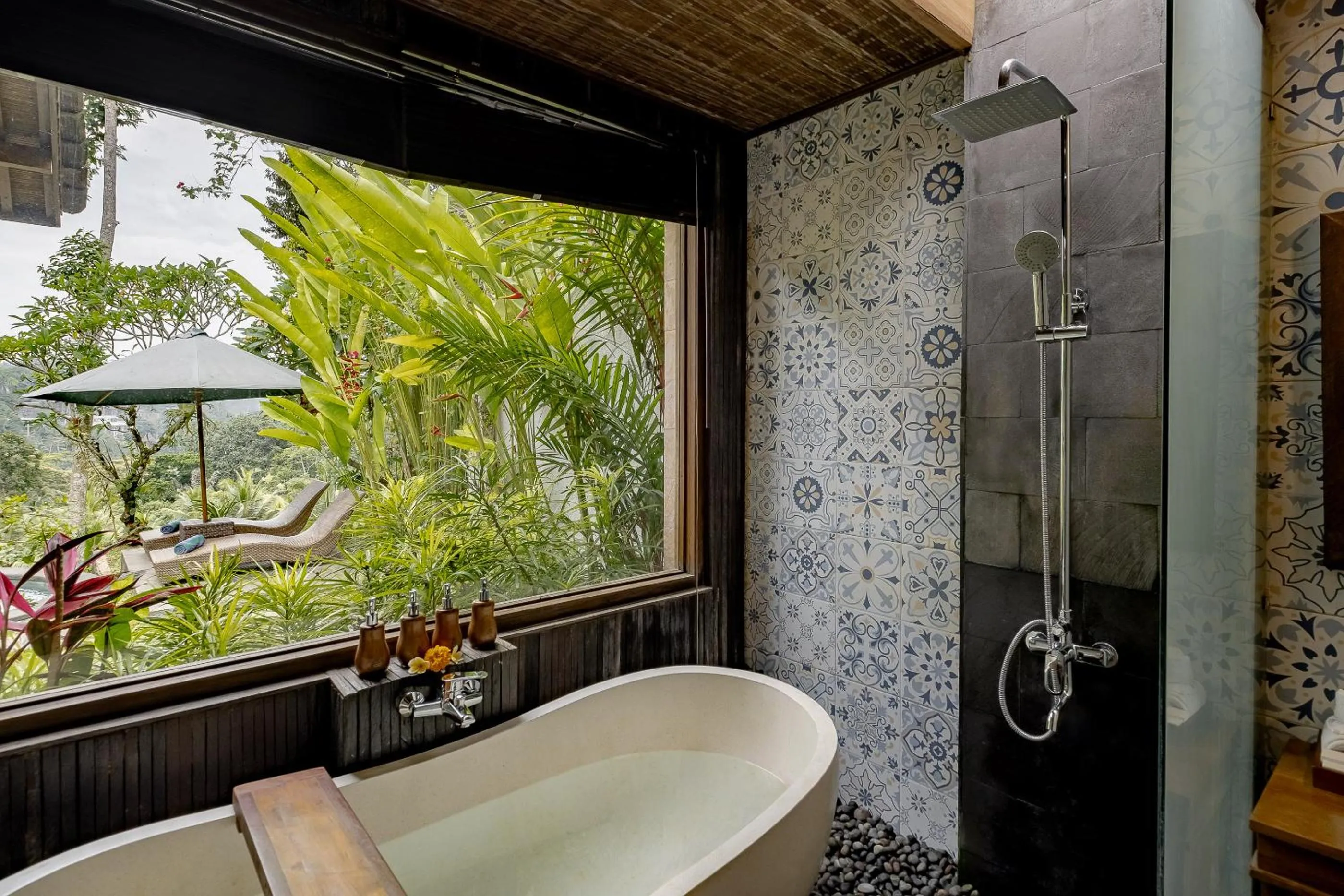 Shower in Anandari Ubud Villa