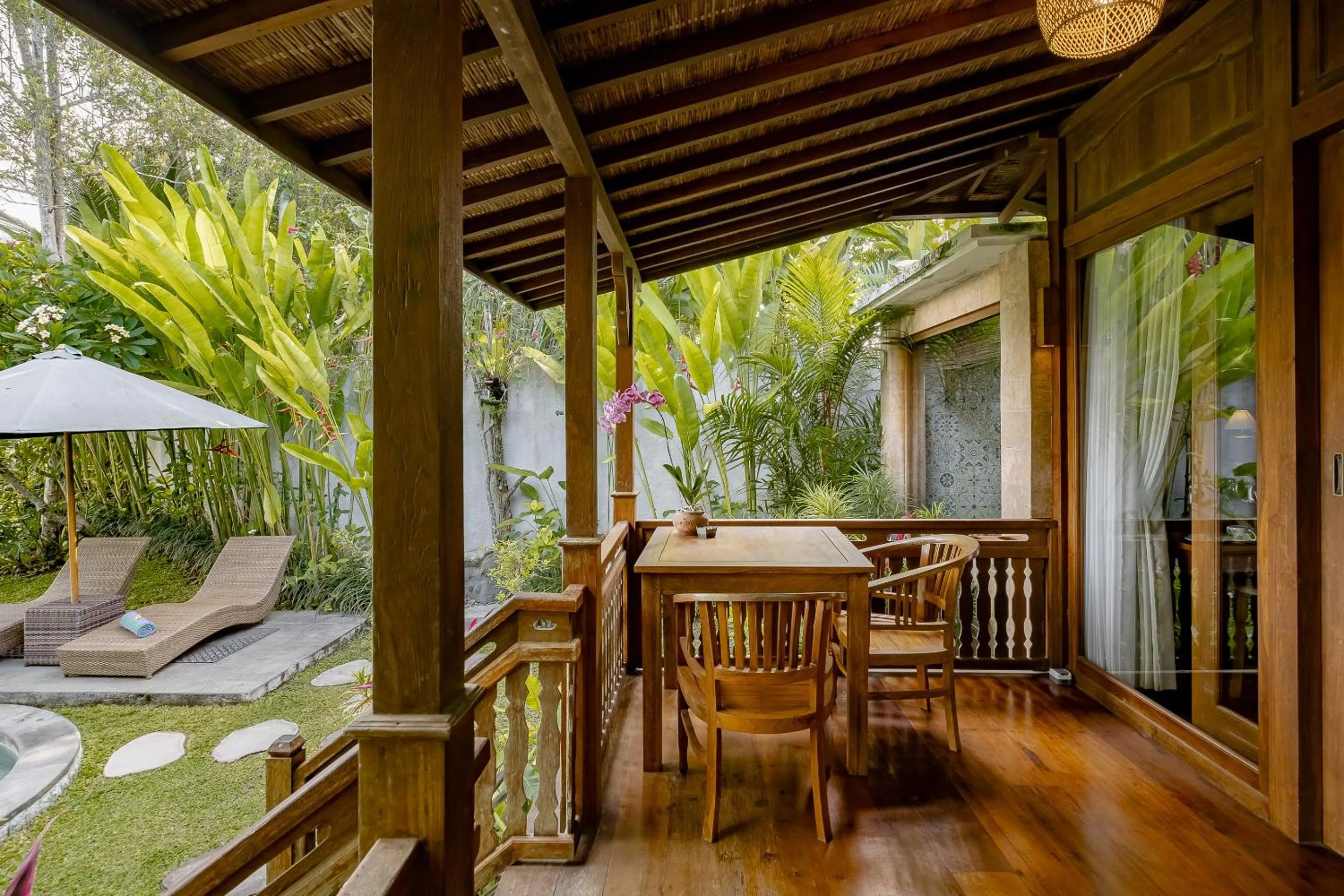 Balcony/Terrace in Anandari Ubud Villa