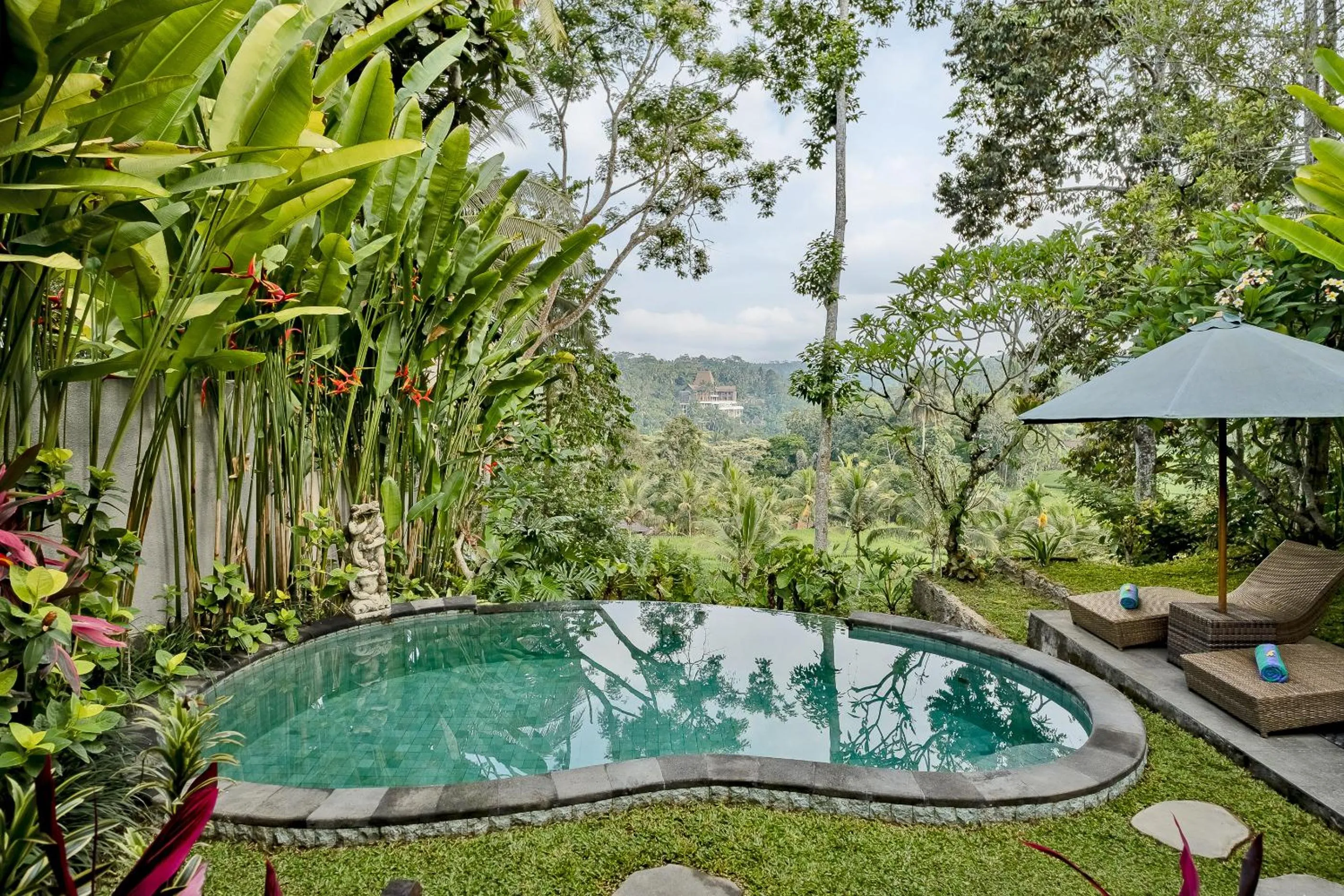 Pool view in Anandari Ubud Villa
