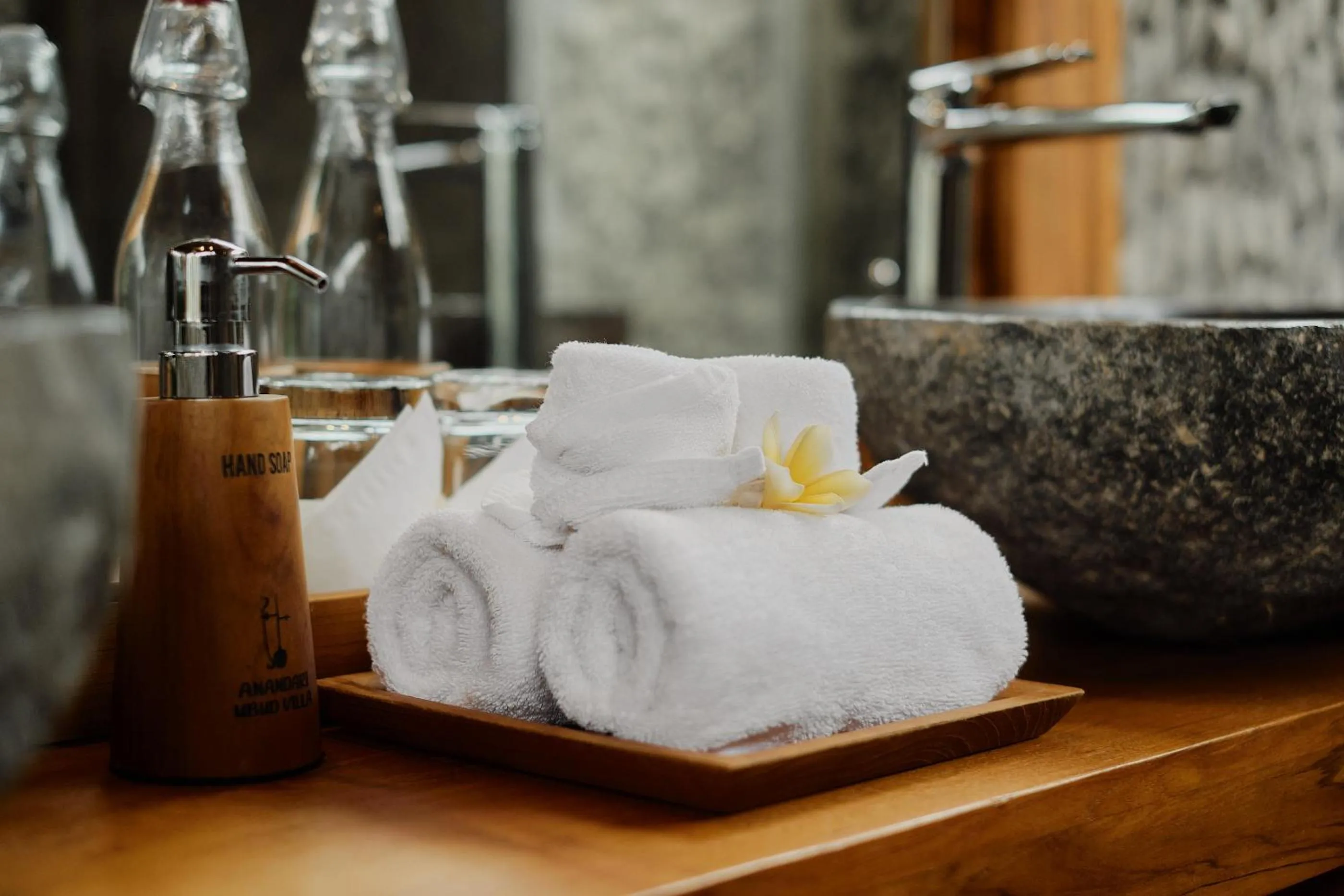 towels in Anandari Ubud Villa
