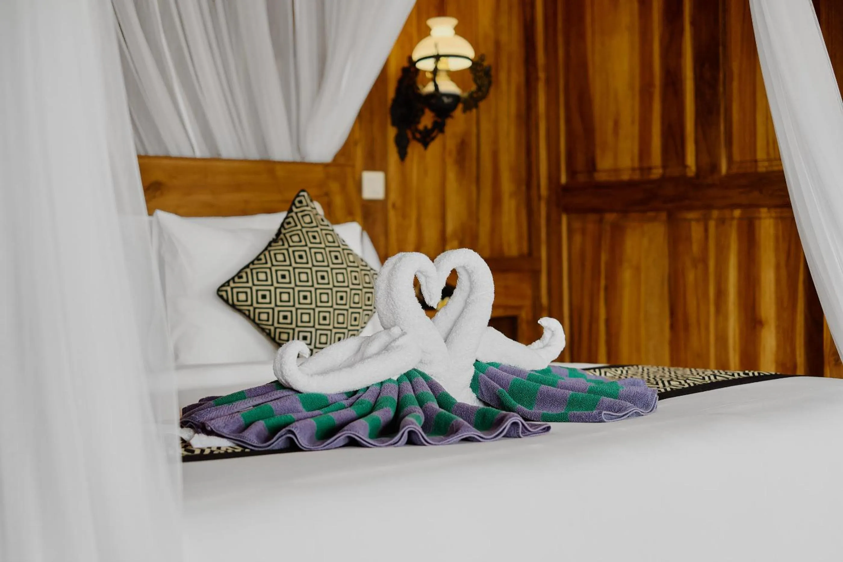 Bed in Anandari Ubud Villa