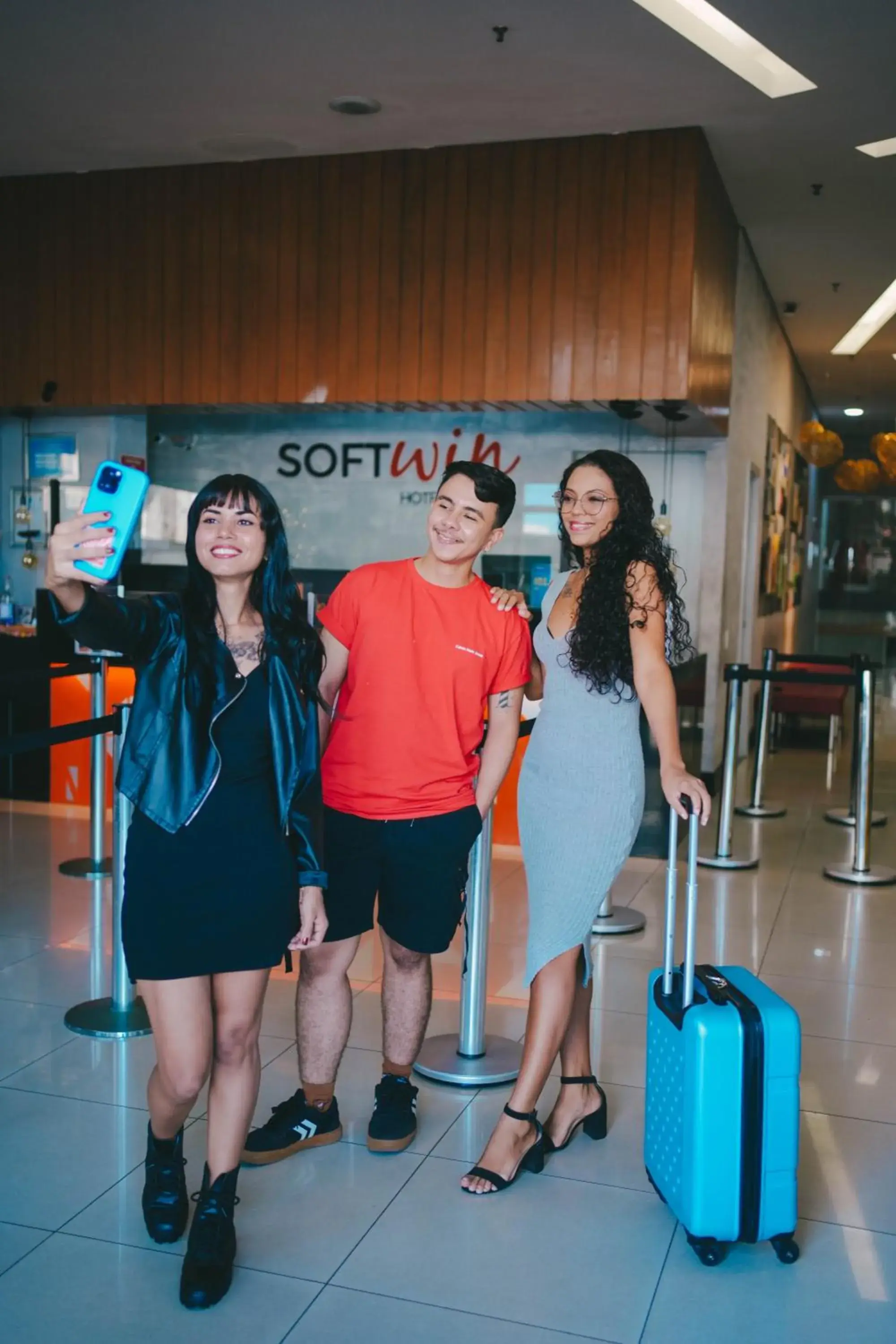 Lobby or reception in Soft Win Hotel São Luís Lobby or reception in Soft Win Hotel São Luís