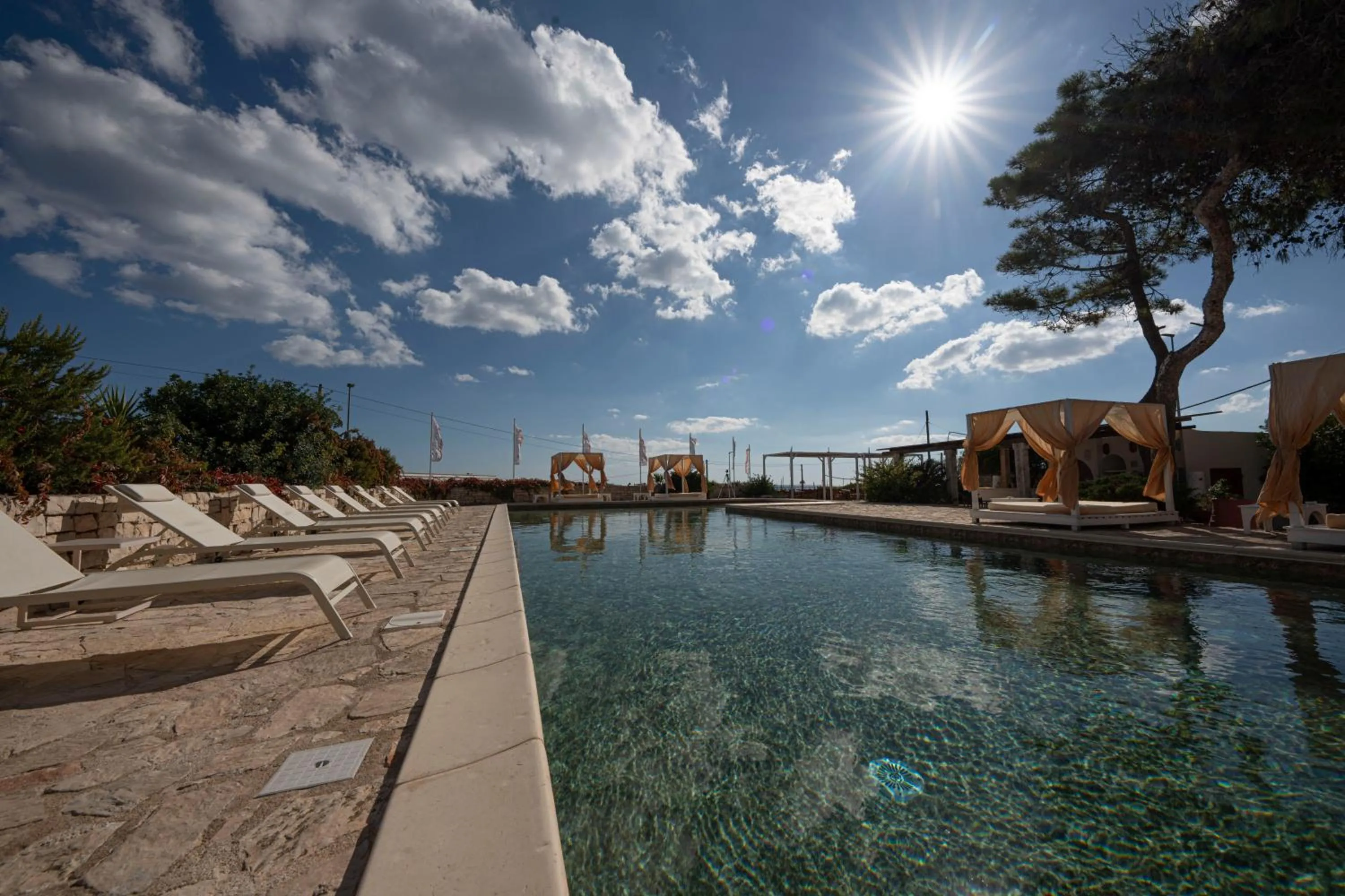 Pool view in Approdo Boutique Hotel Leuca