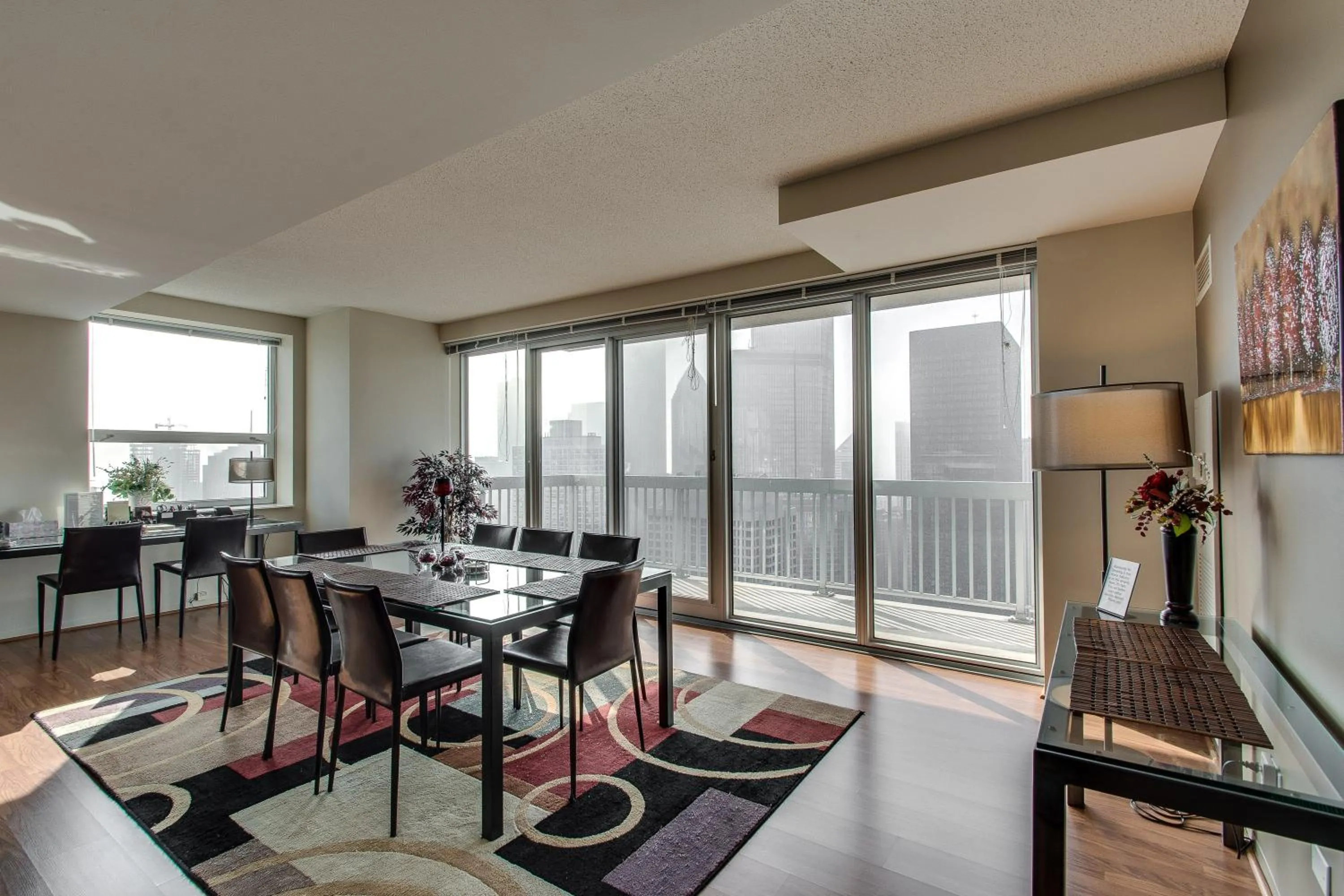 Dining area in The Penthouse at Grand Plaza