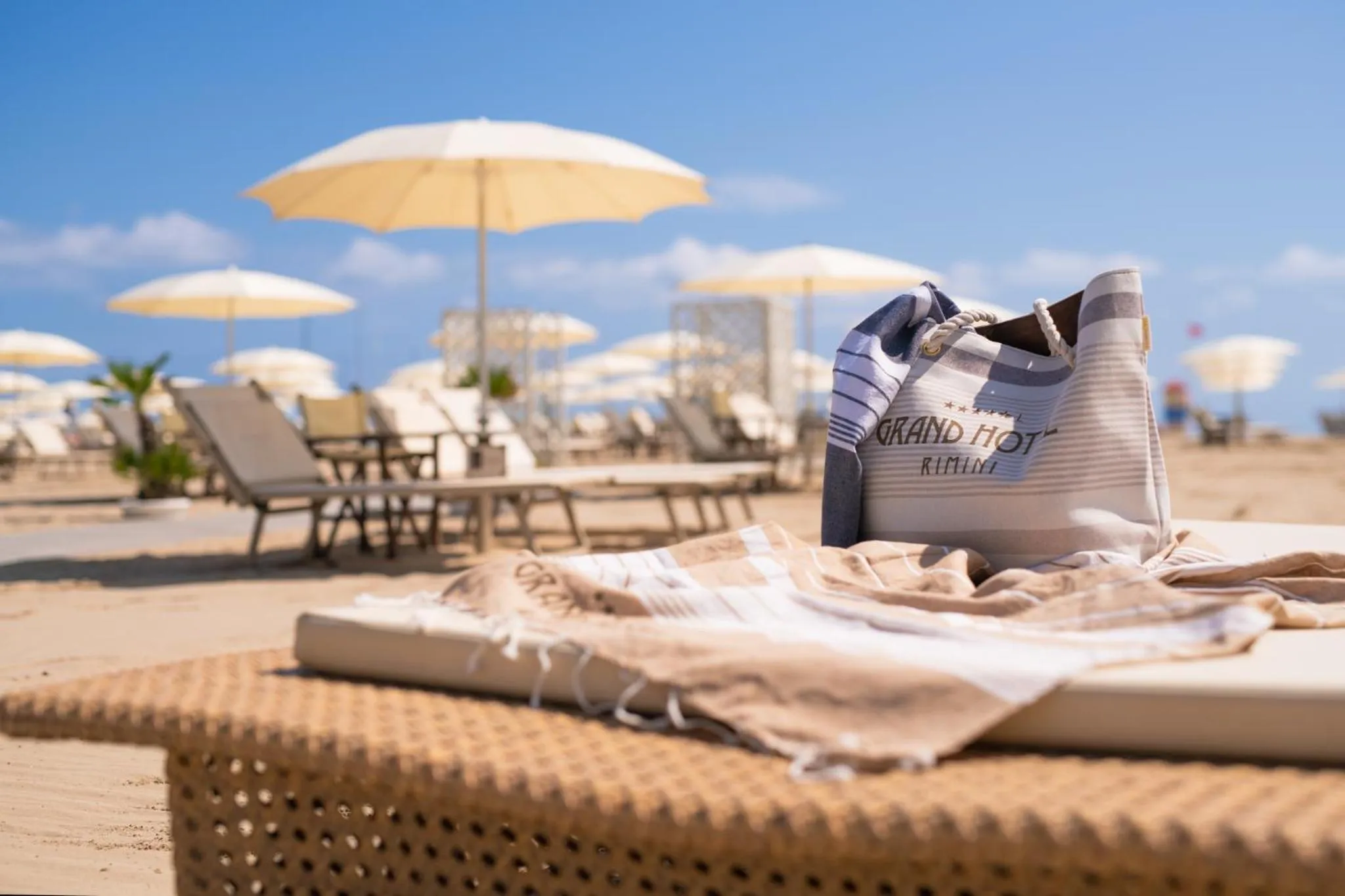 Beach in Grand Hotel Rimini