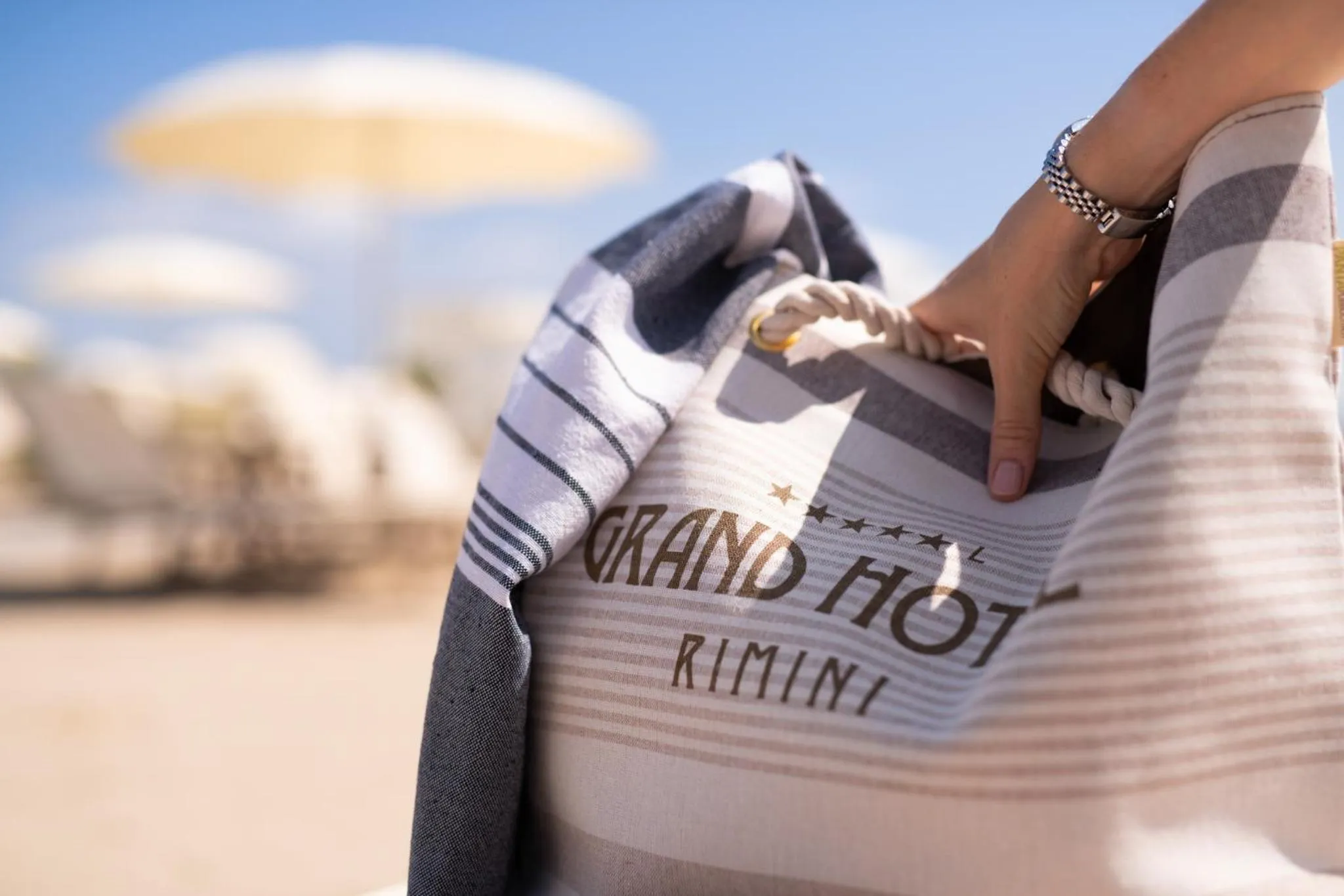 Beach in Grand Hotel Rimini