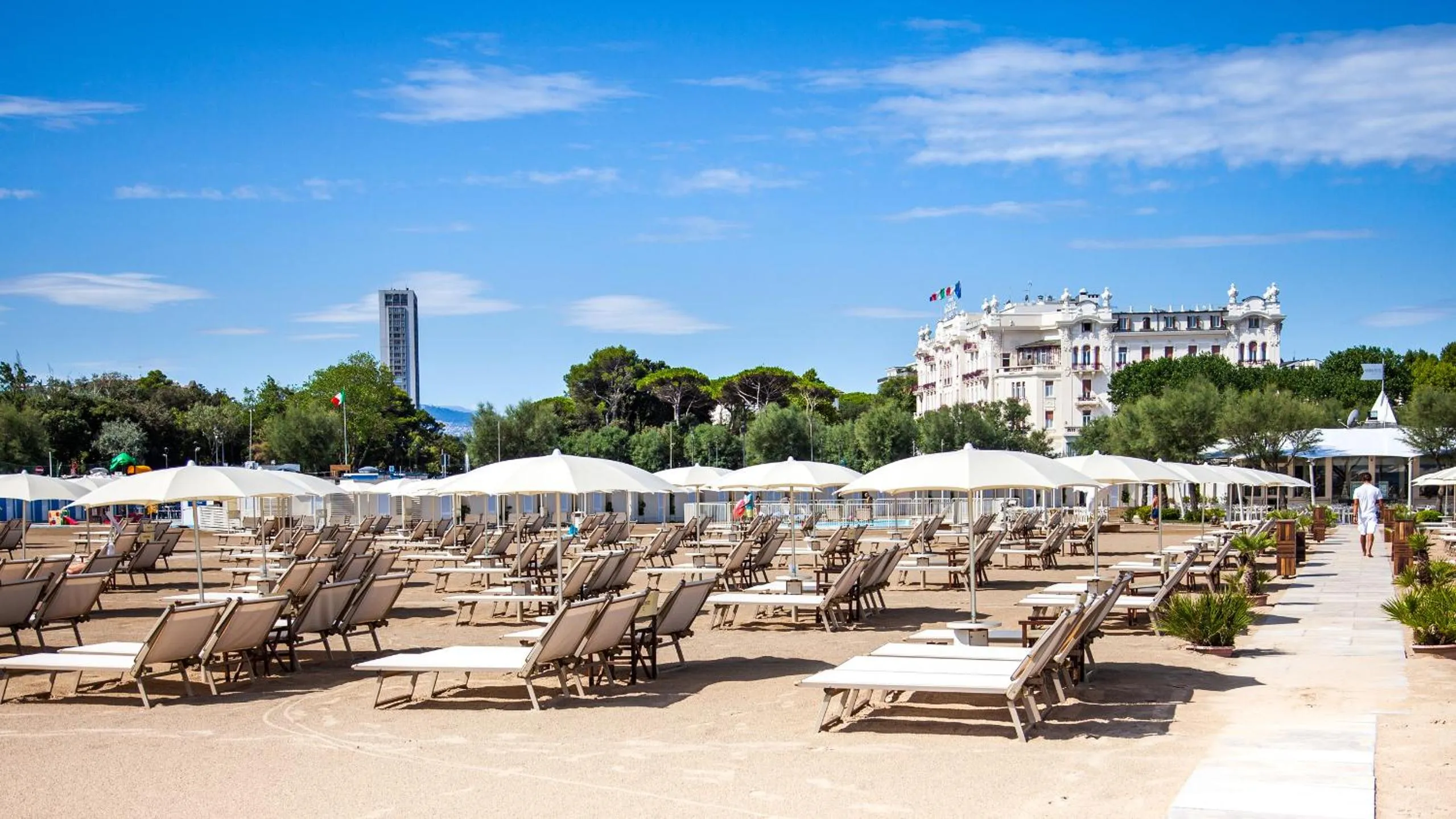 Beach in Grand Hotel Rimini