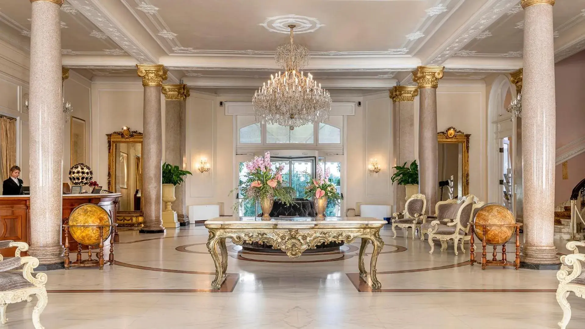 Lobby or reception in Grand Hotel Rimini Lobby or reception in Grand Hotel Rimini