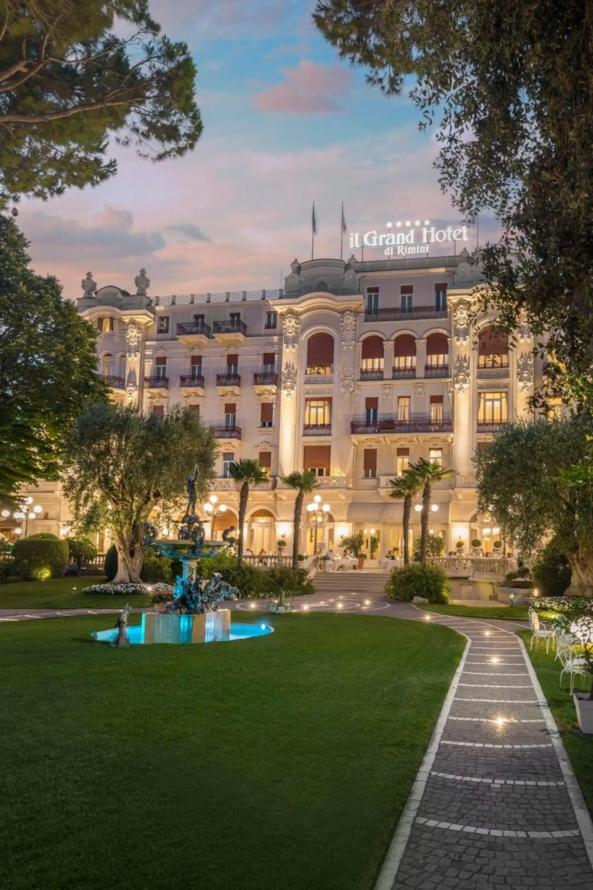 Property building in Grand Hotel Rimini Property building in Grand Hotel Rimini