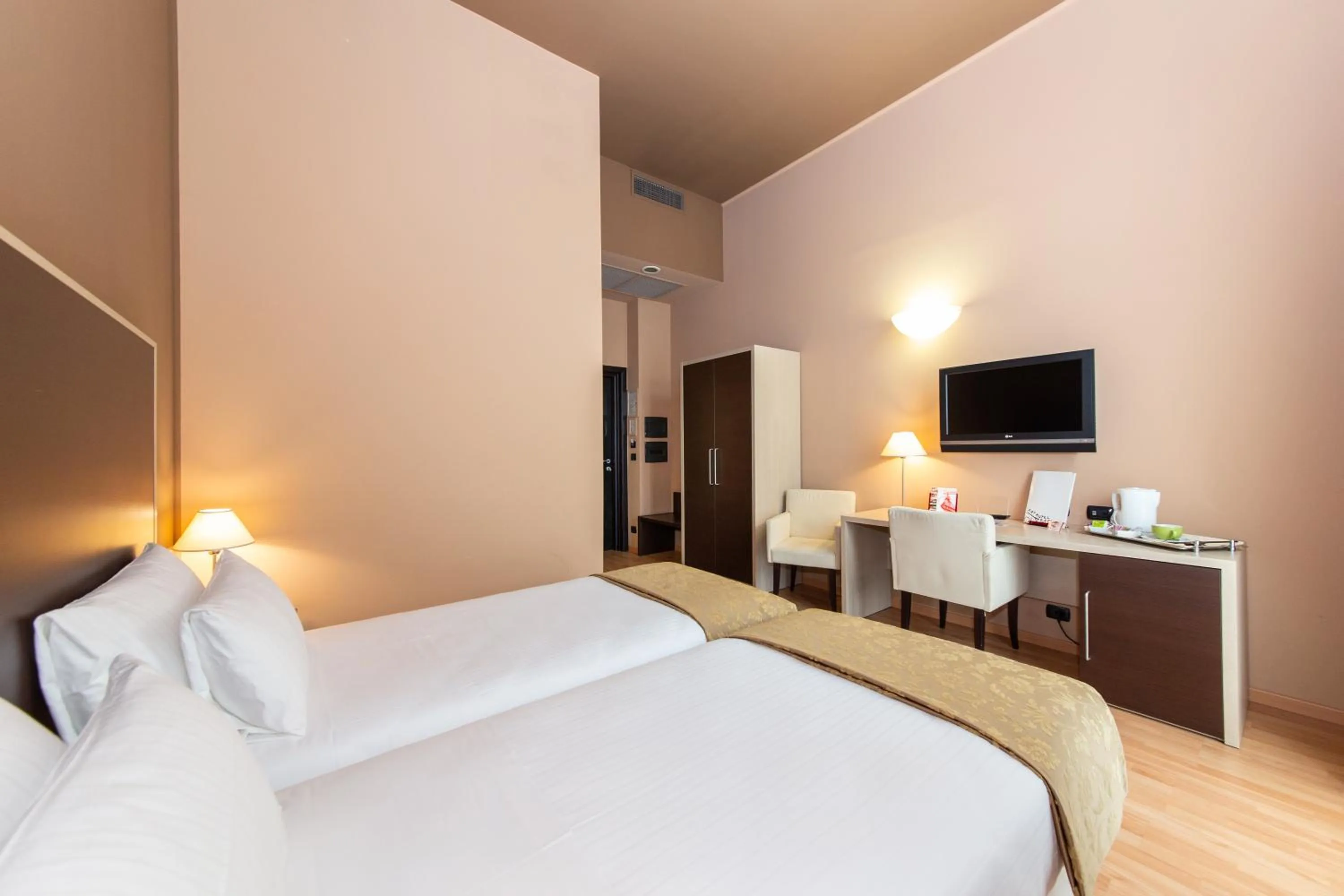 Bed in Art Hotel Olympic