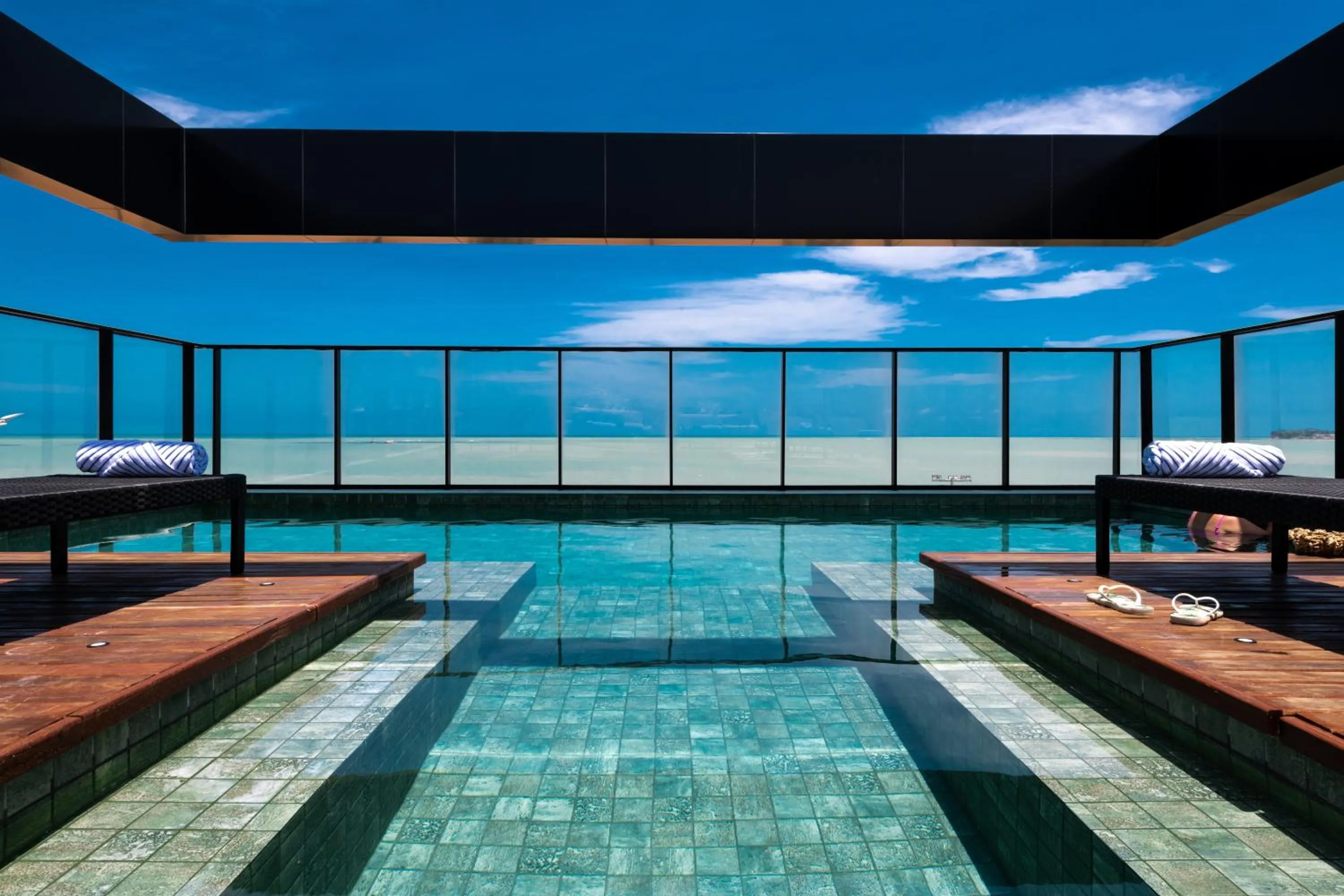 Pool view in BA'RA Hotel