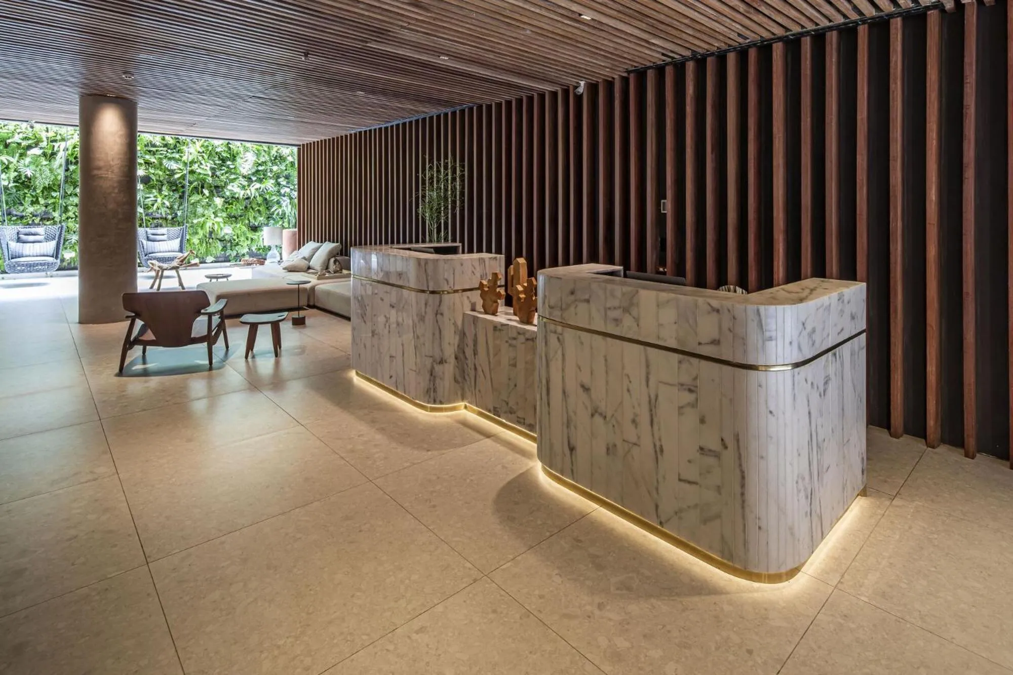 Seating area in BA'RA Hotel