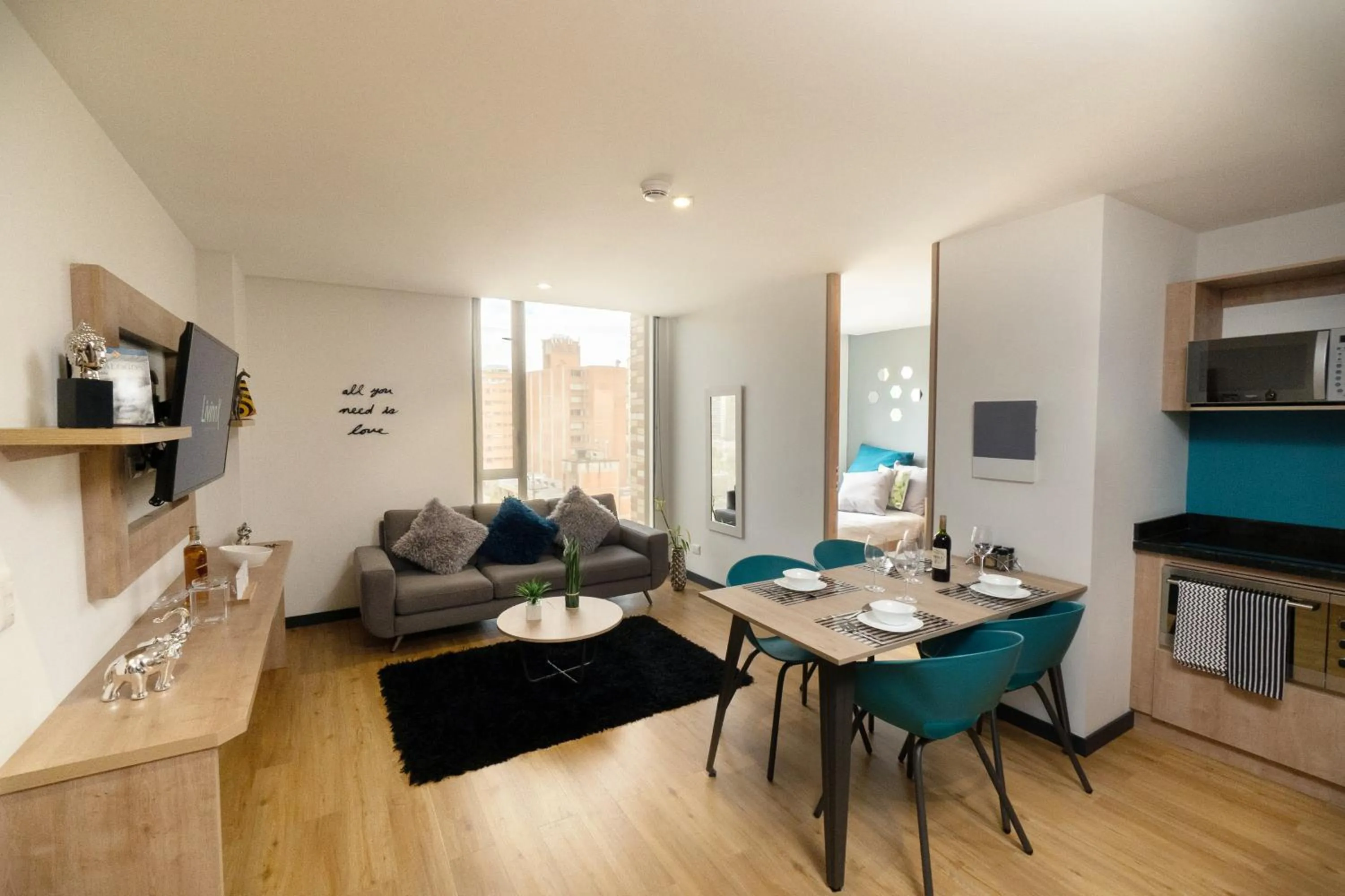 Living room in CentralX 21 Bogotá