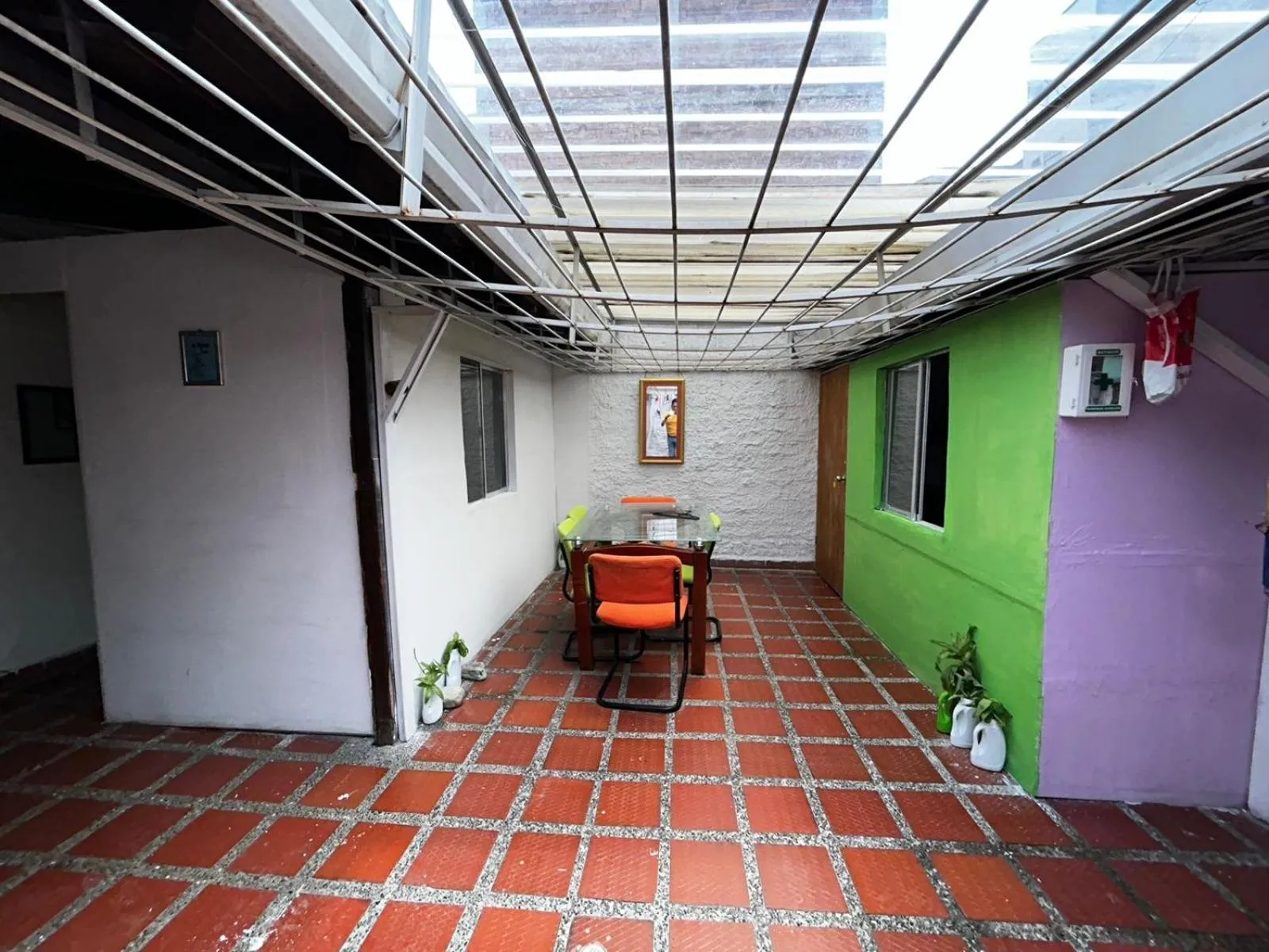 Patio in Hostel Urban City Medellin