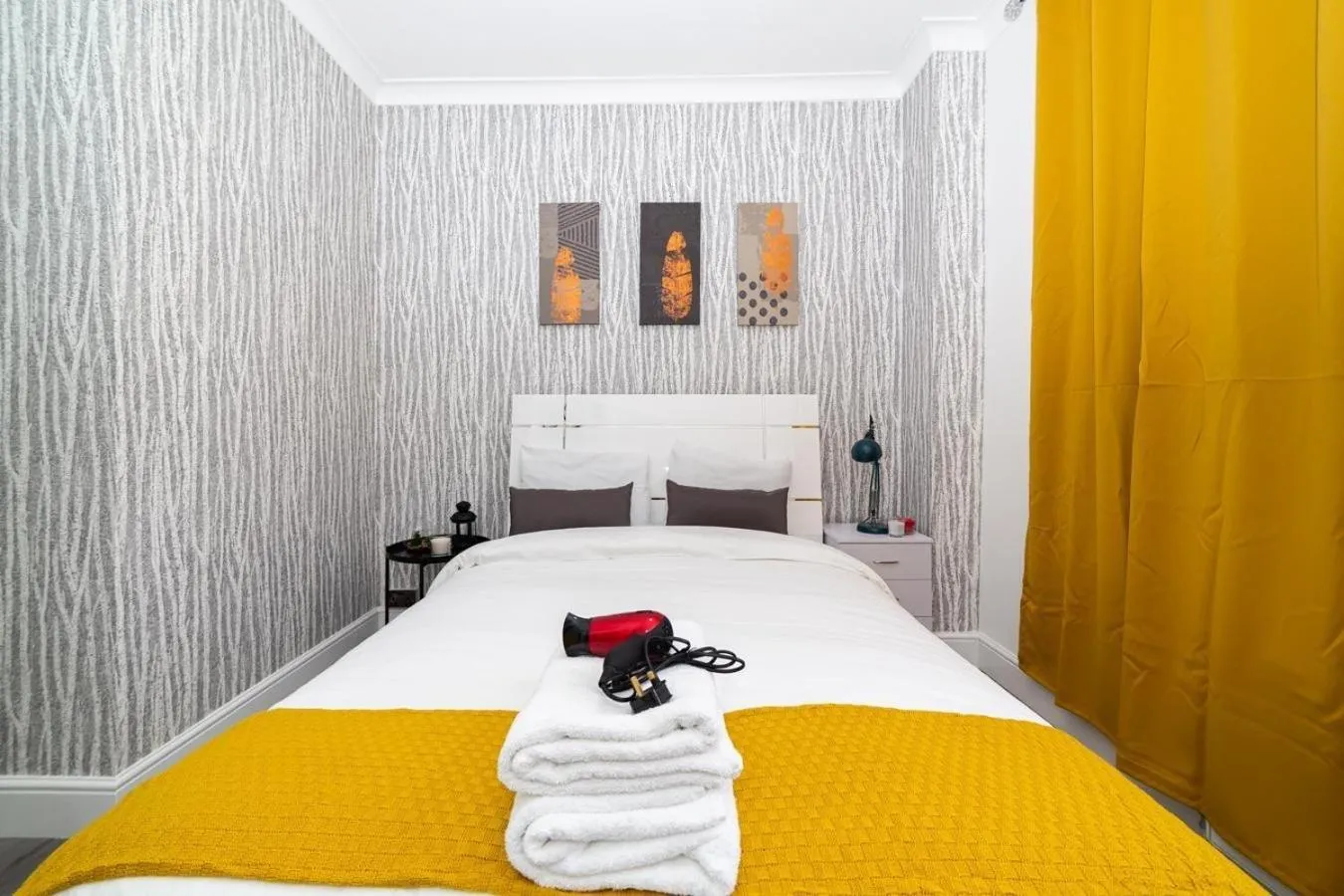 Bedroom, Bed in Diana Hotel Near Wembley Self Serviced Apartments