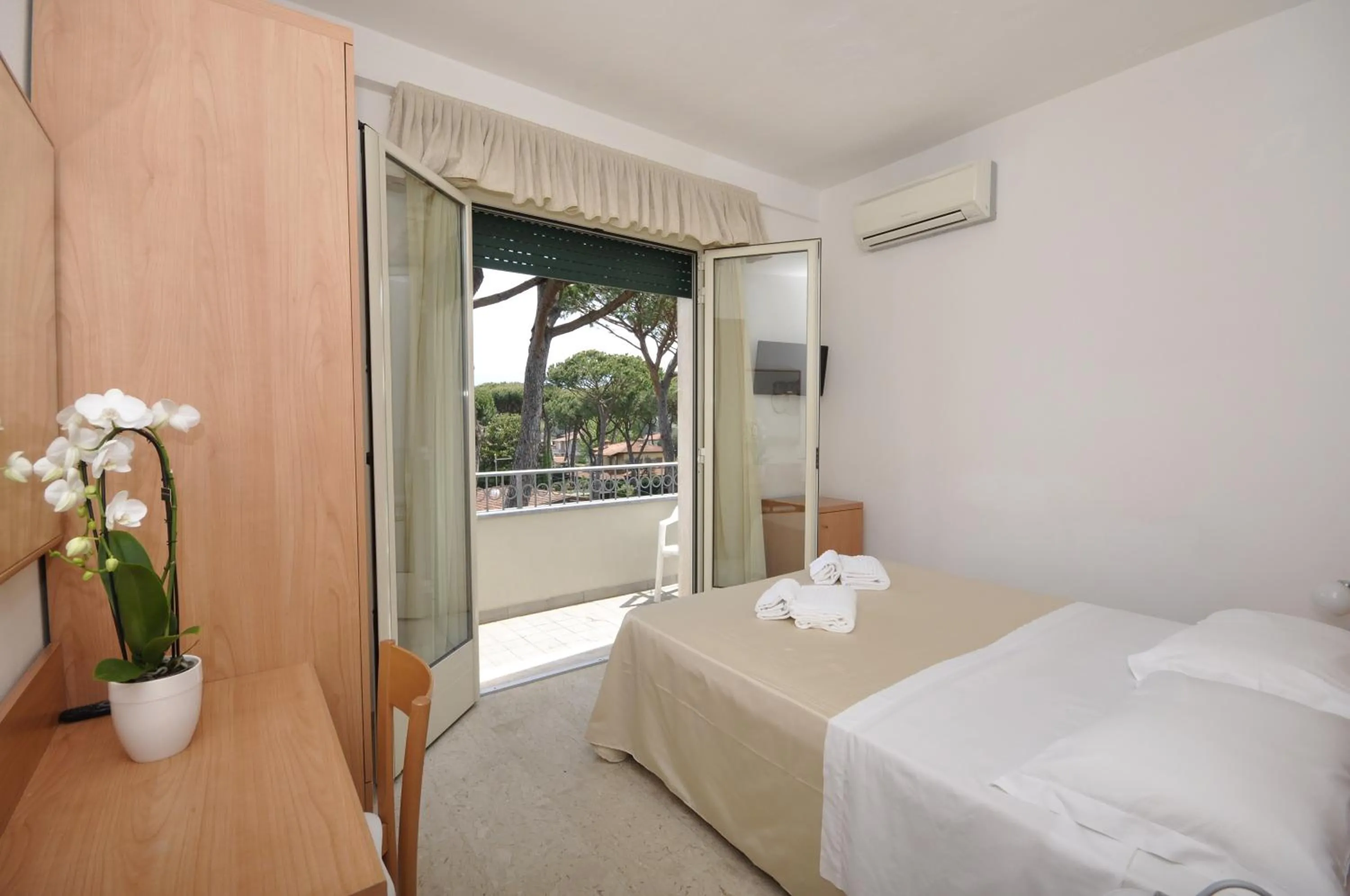Bed in Hotel Airone