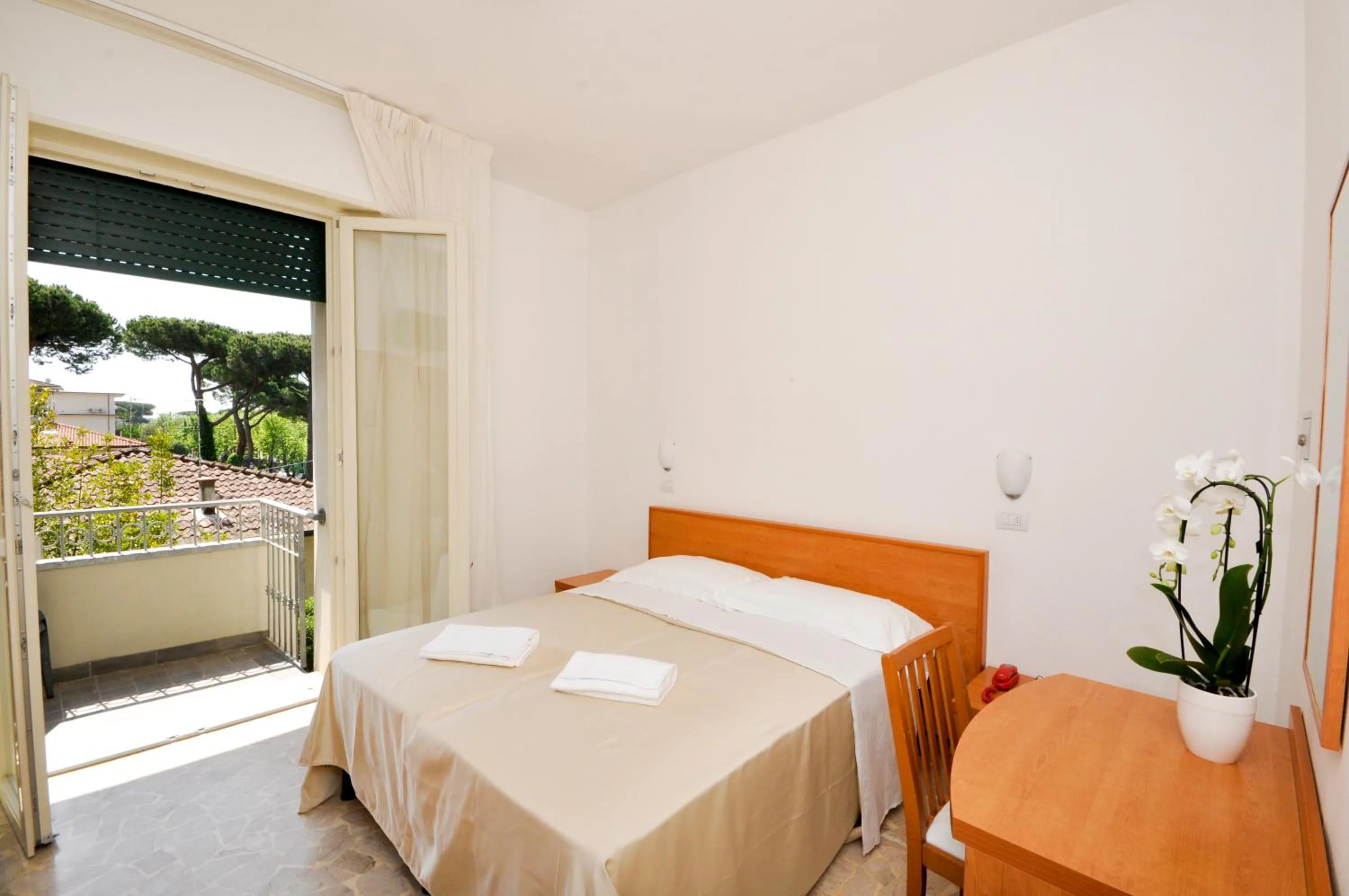 Bed in Hotel Airone