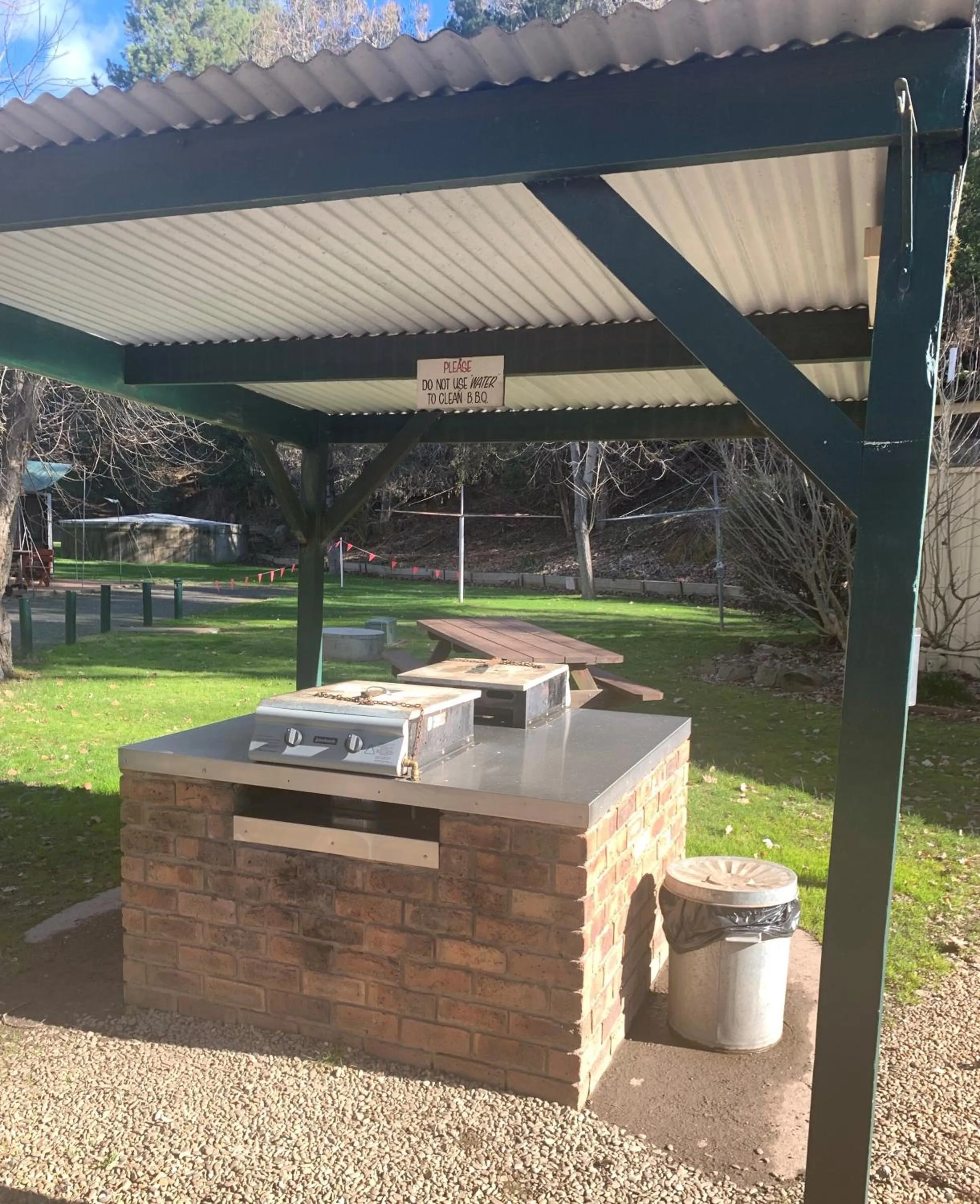 BBQ facilities in Bright Accommodation Park