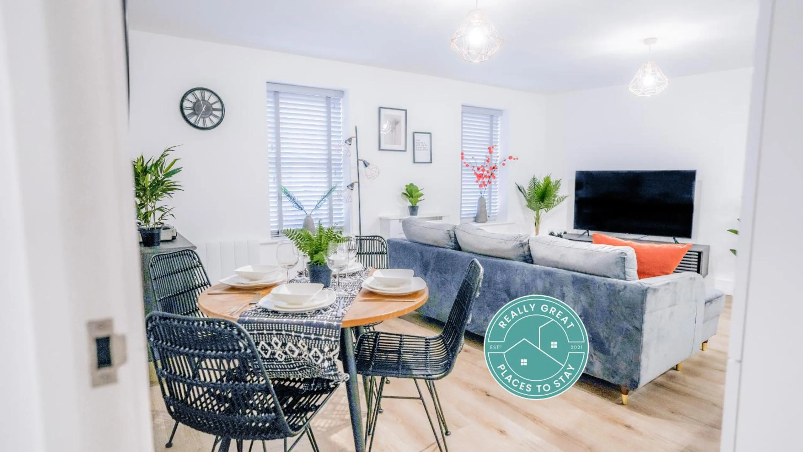 Living room in The Courtyard