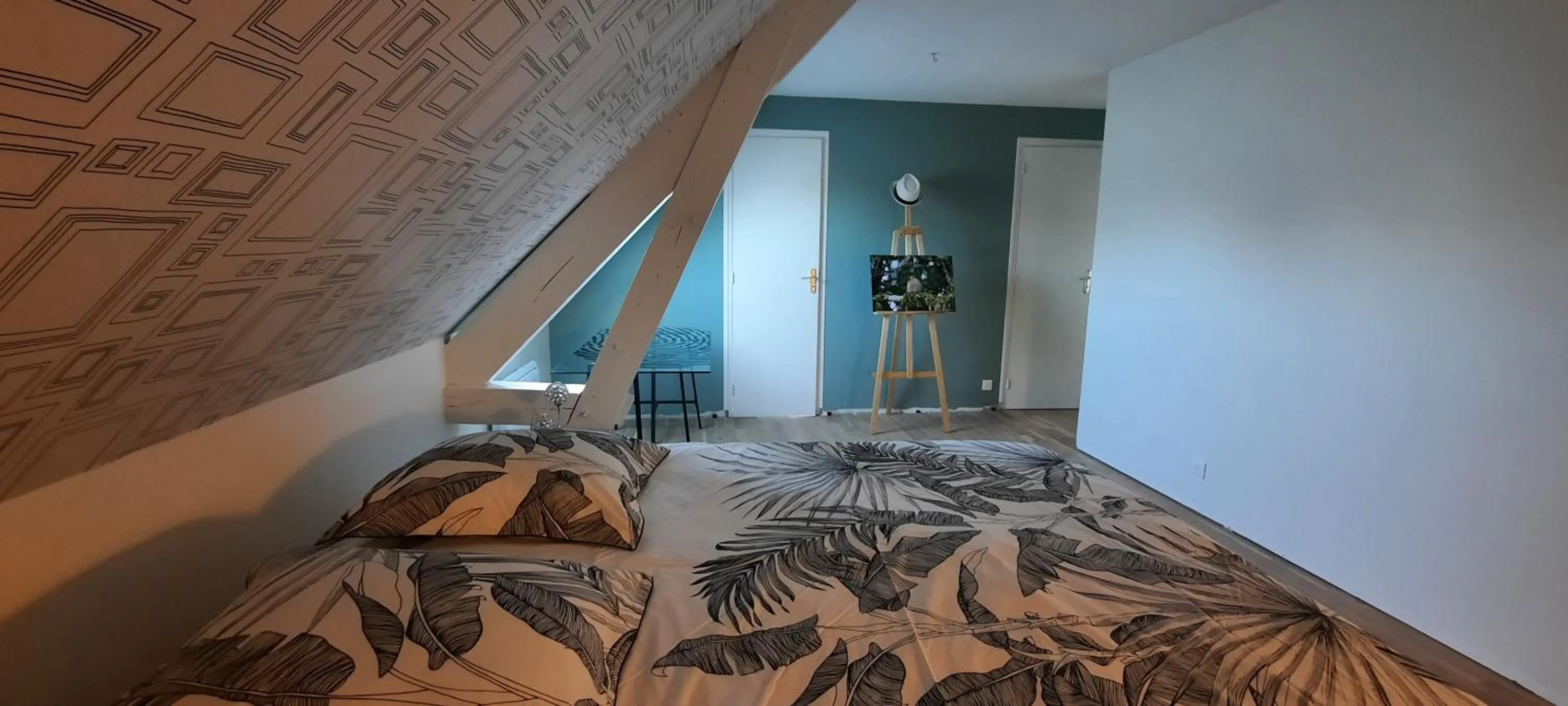 Bed in L'escale des caboteurs chambre d'hôte