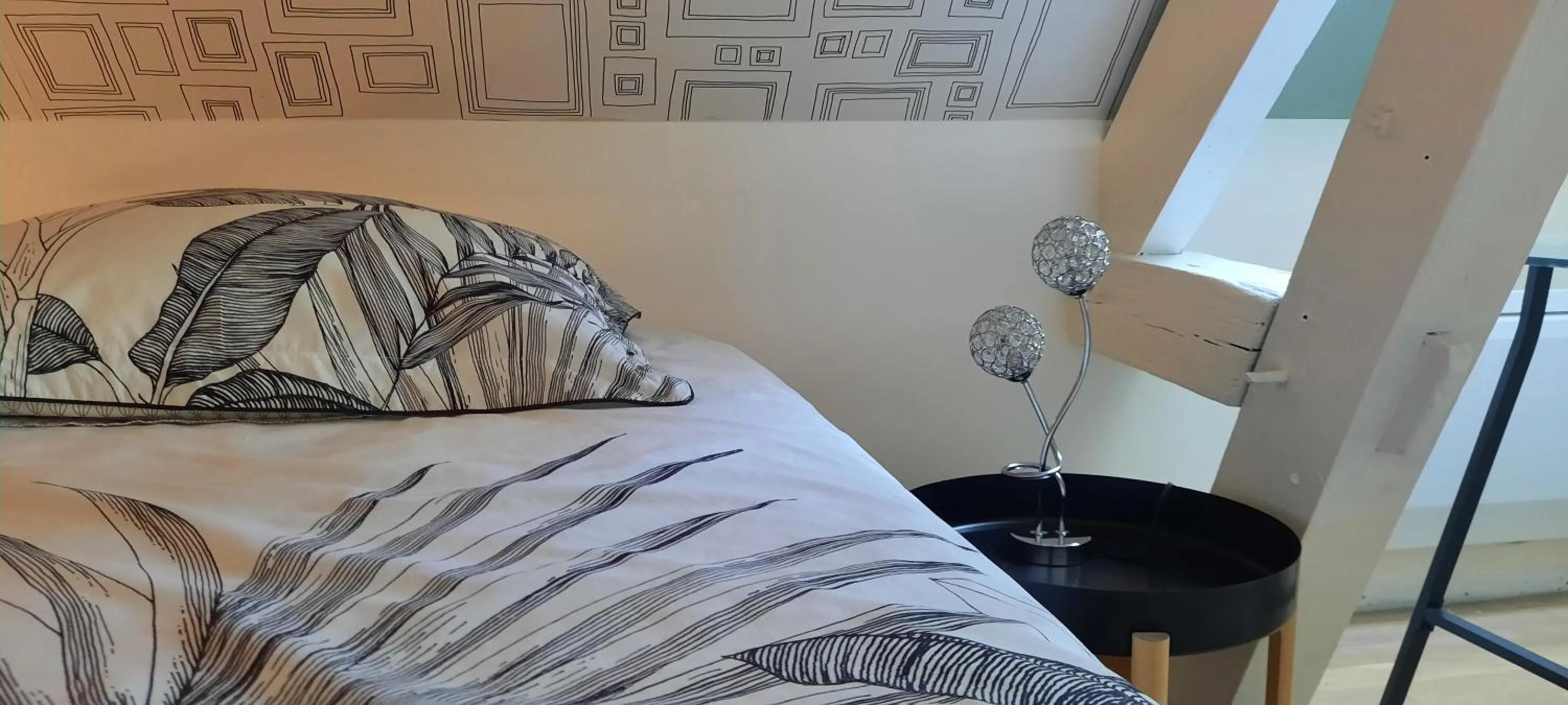 Bed in L'escale des caboteurs chambre d'hôte