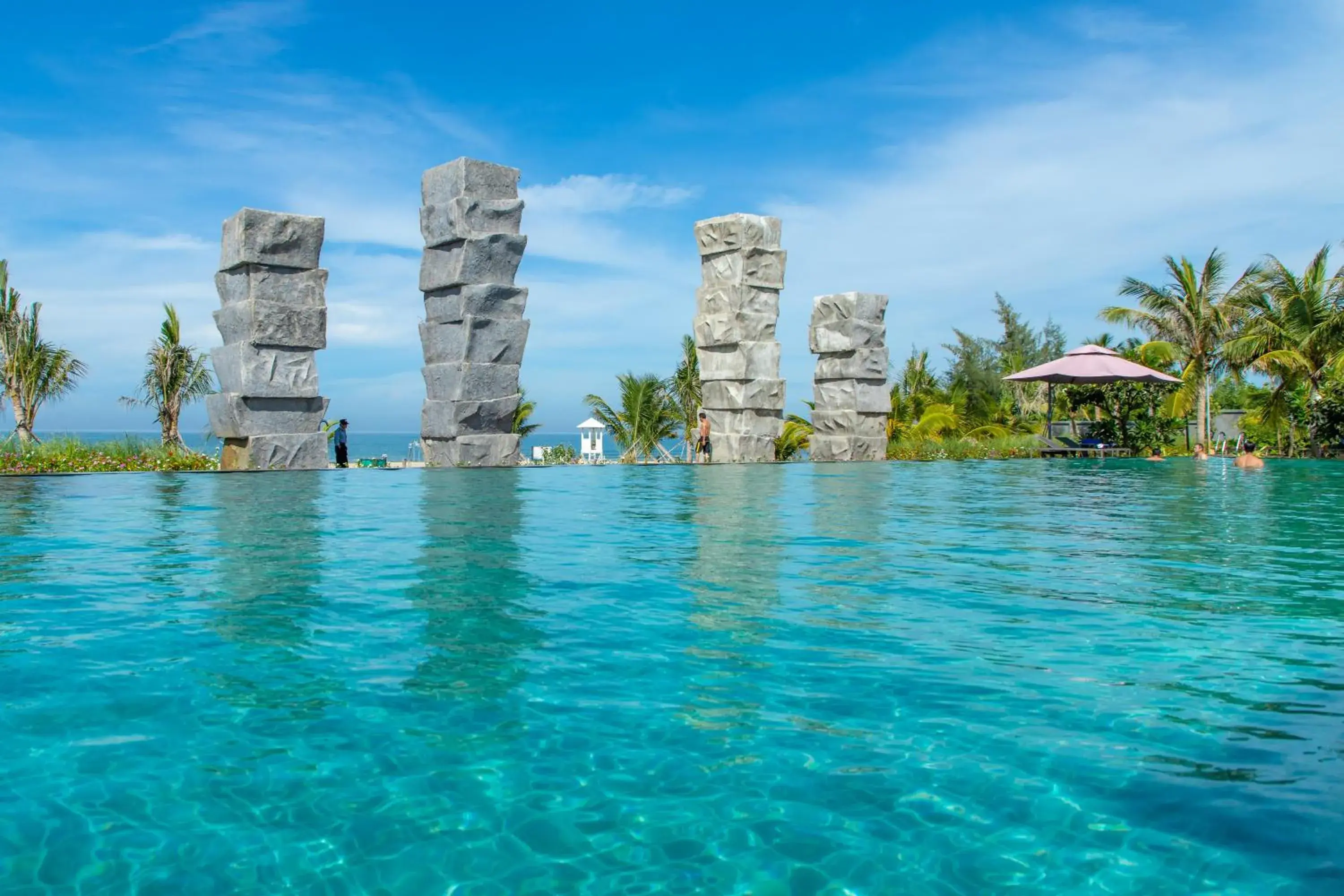 Pool view in Perolas Villas Resort - Ke Ga Bay Pool view in Perolas Villas Resort - Ke Ga Bay