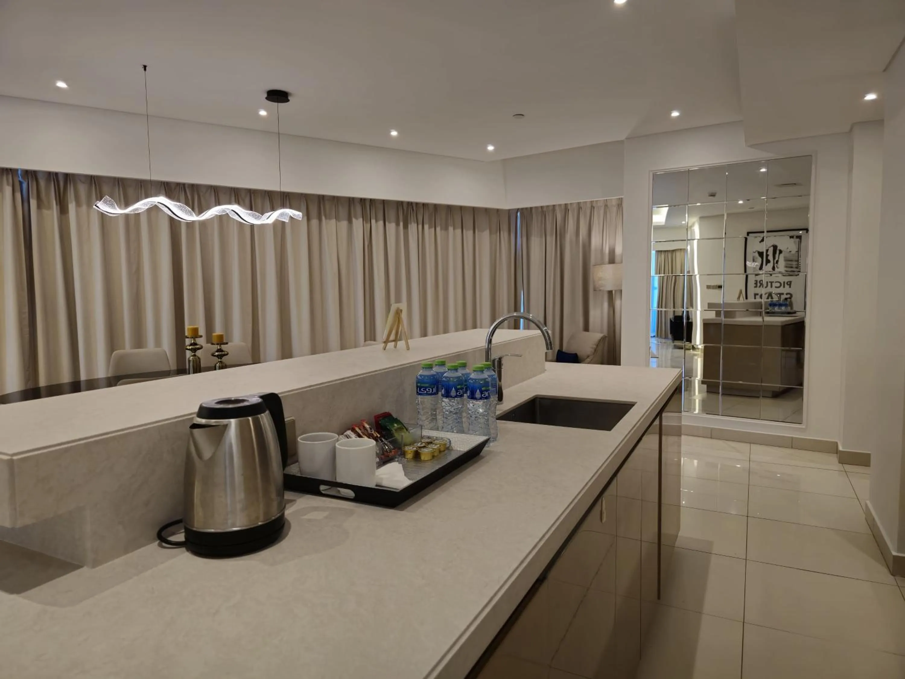 Living room in Quill Residence at Paramount Towers 3 BR Creek View