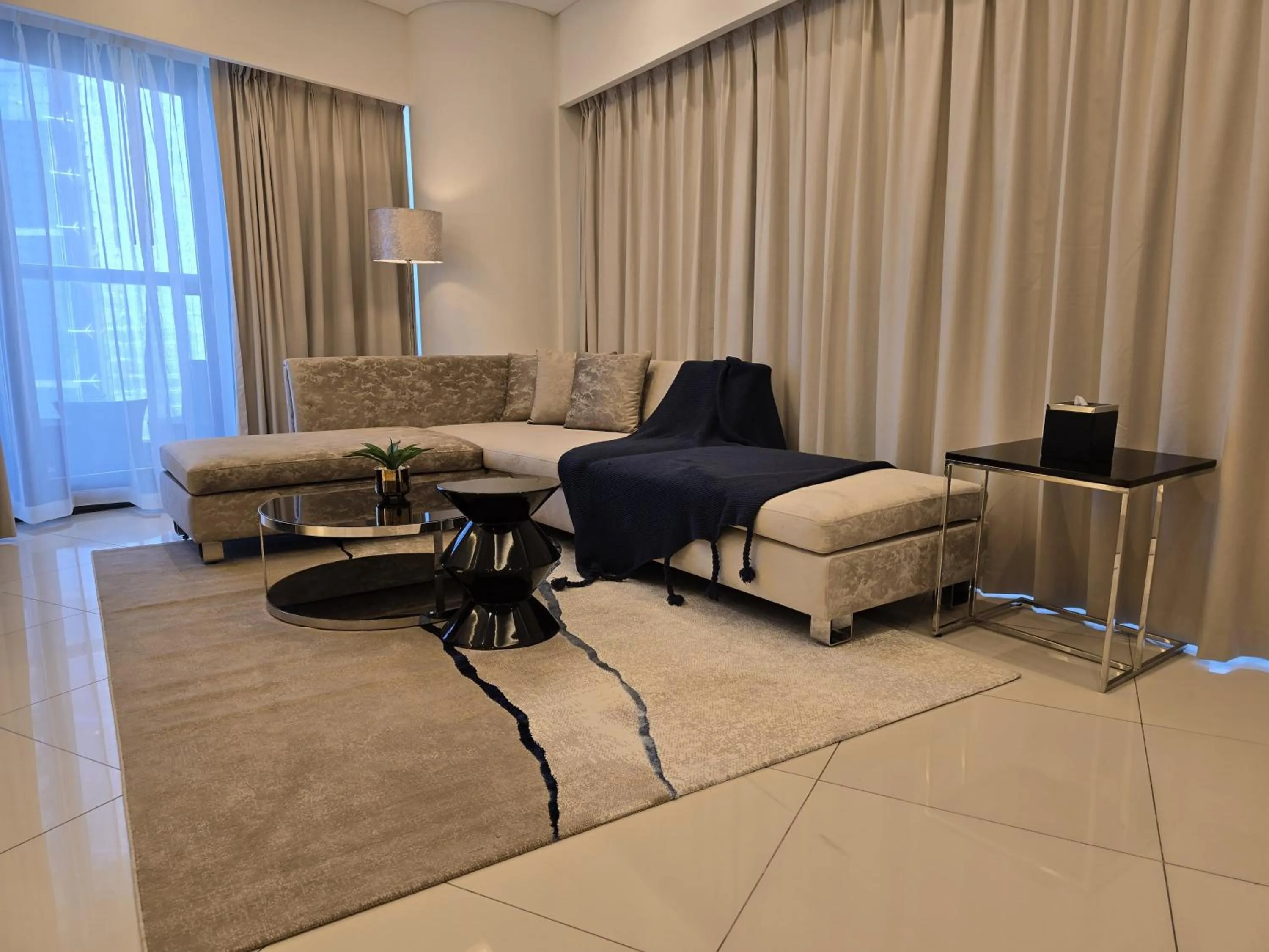 Living room in Quill Residence at Paramount Towers 3 BR Creek View