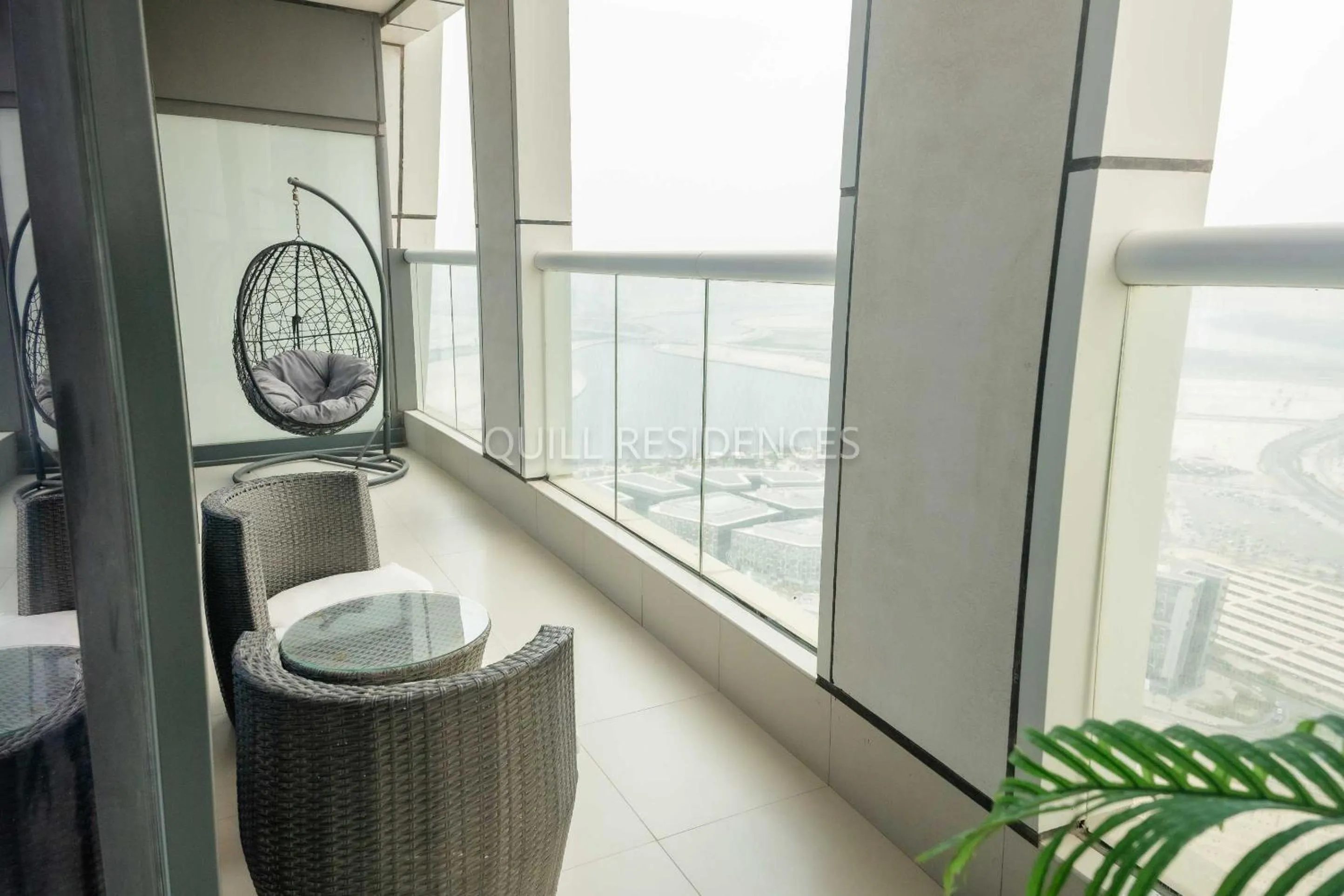 Balcony/Terrace in Quill Residence at Paramount Towers 3 BR Creek View