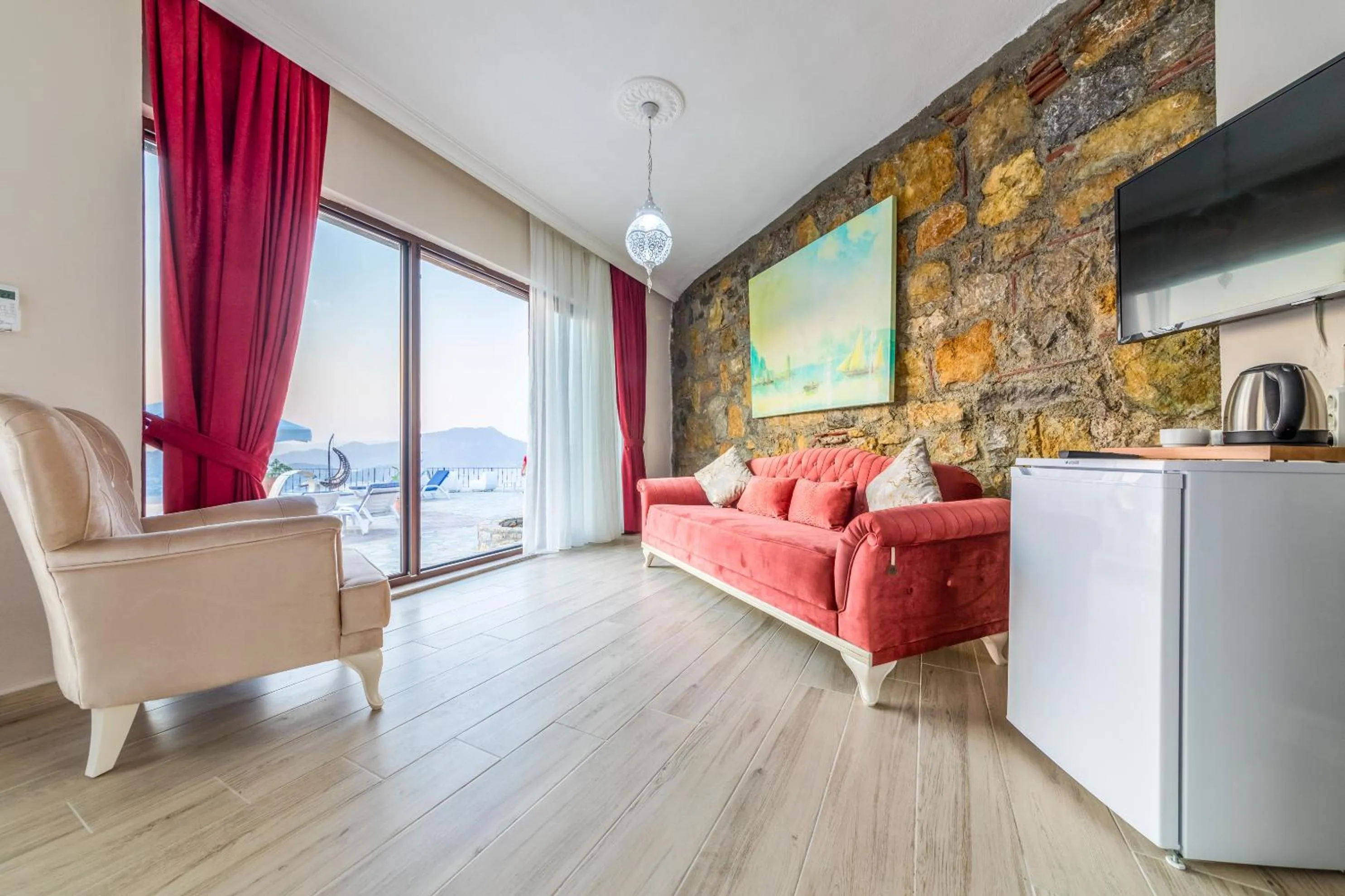 Seating area in Selimiye Lime Garden