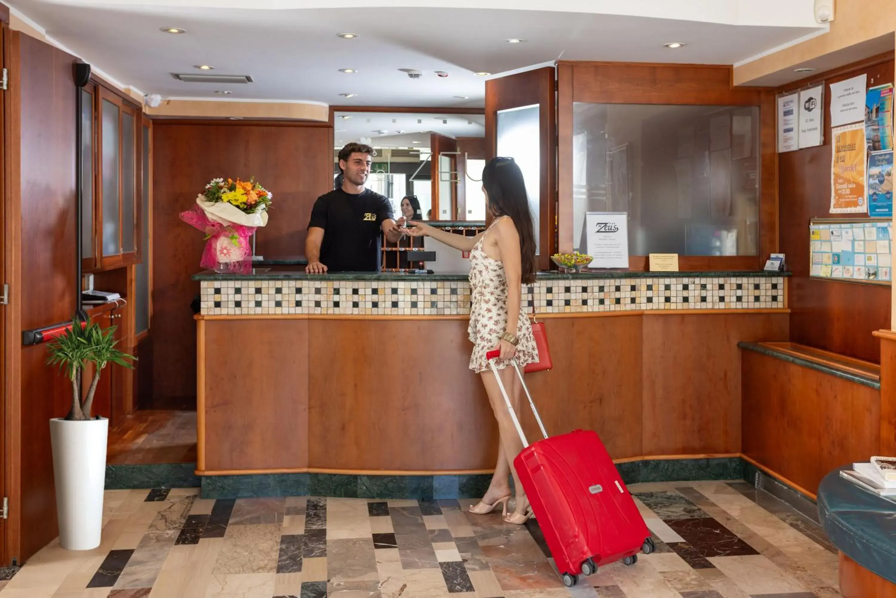 Lobby or reception in Hotel Zeus Lobby or reception in Hotel Zeus