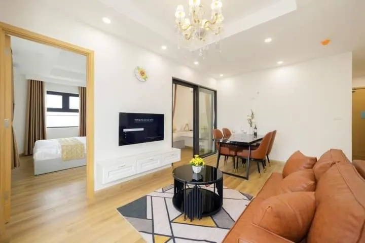 Communal lounge/ TV room, Bed in TMS Apartment View Biển Luxury Quy Nhơn