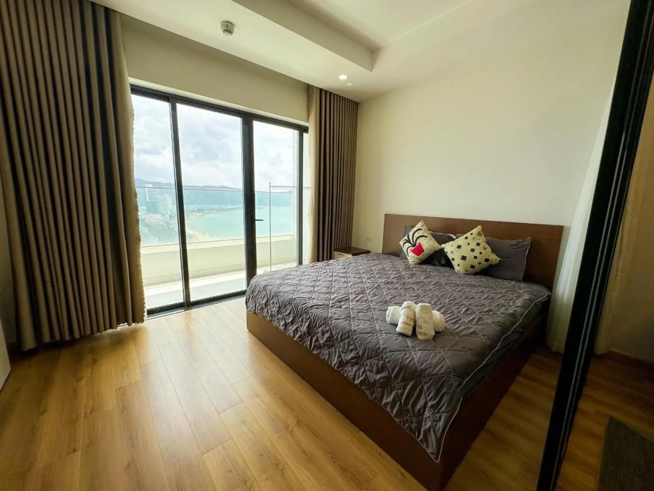 Bed in TMS Apartment View Biển Luxury Quy Nhơn