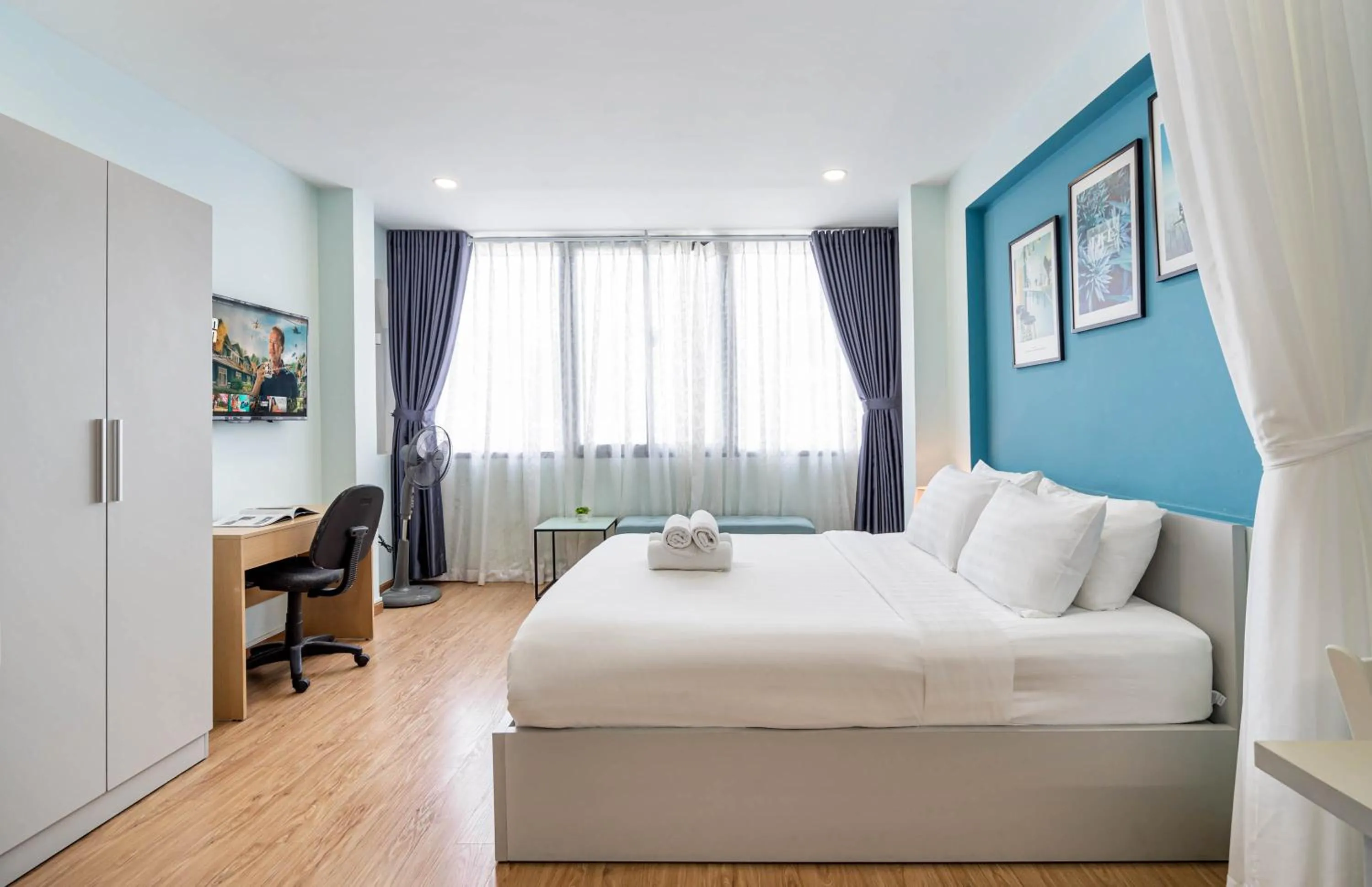 Photo of the whole room, Bed in We Home Nguyen Trai