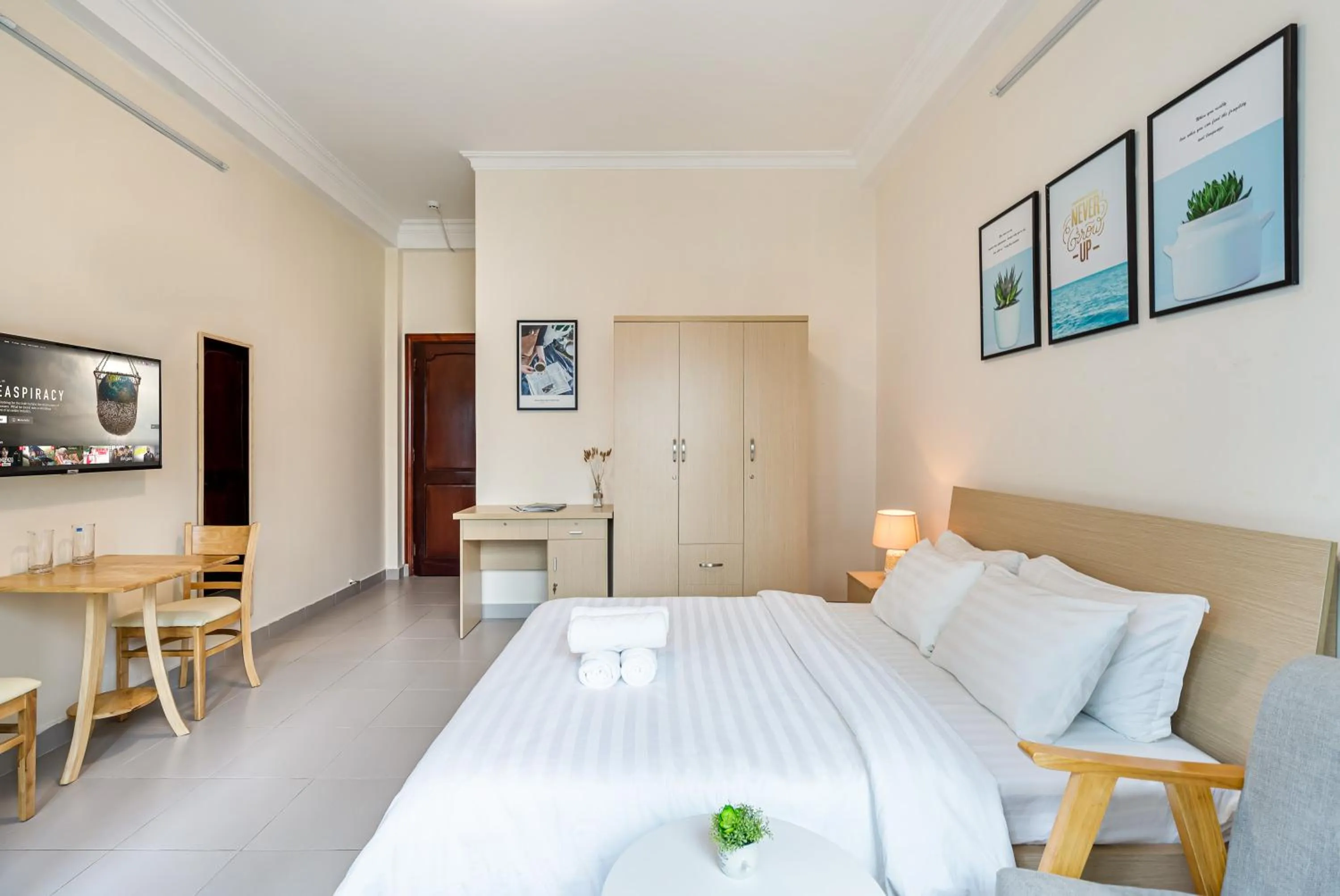 Living room, Bed in We Home Nguyen Trai