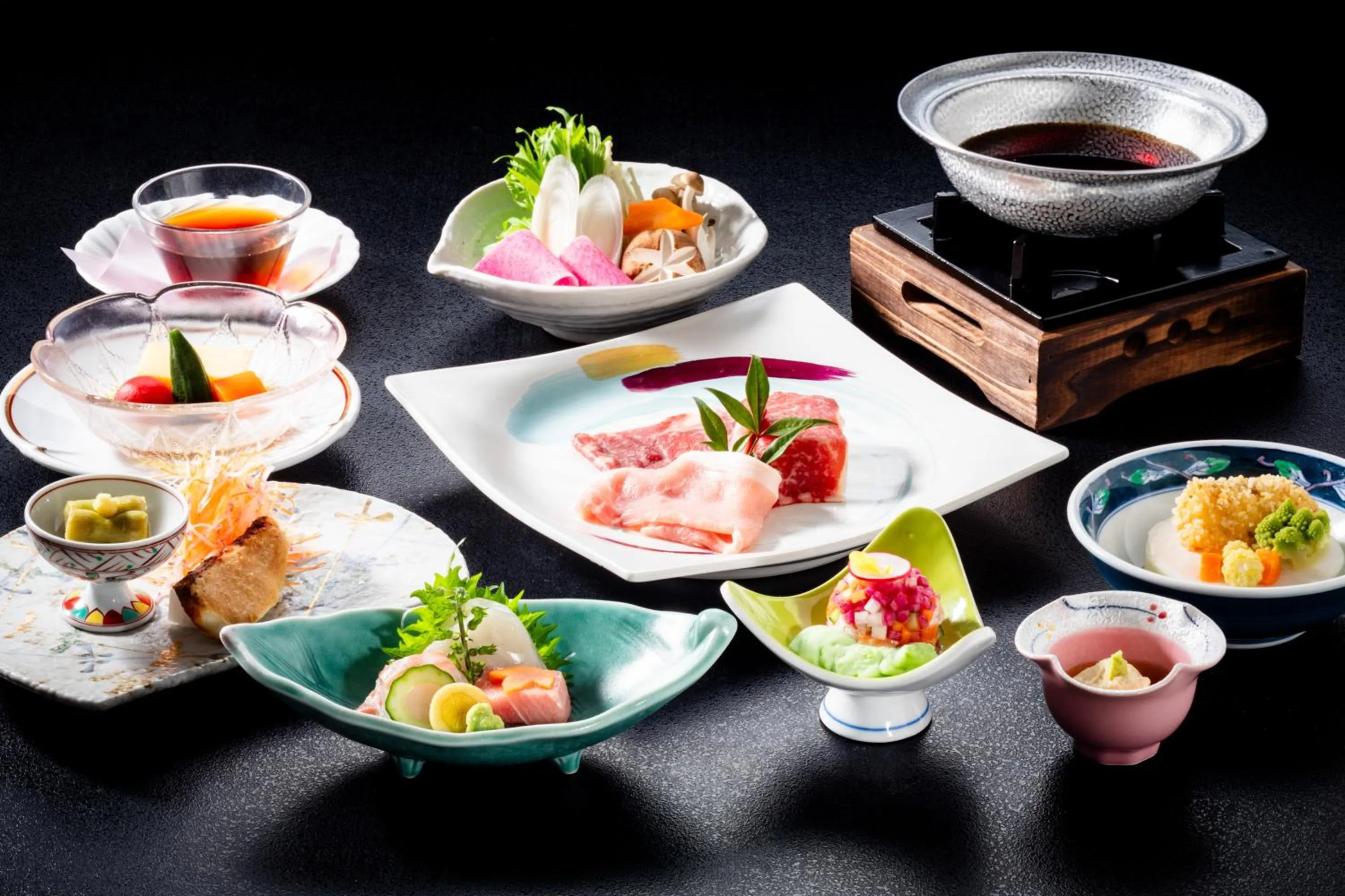 Dinner in Hakone Yunohana Prince Hotel