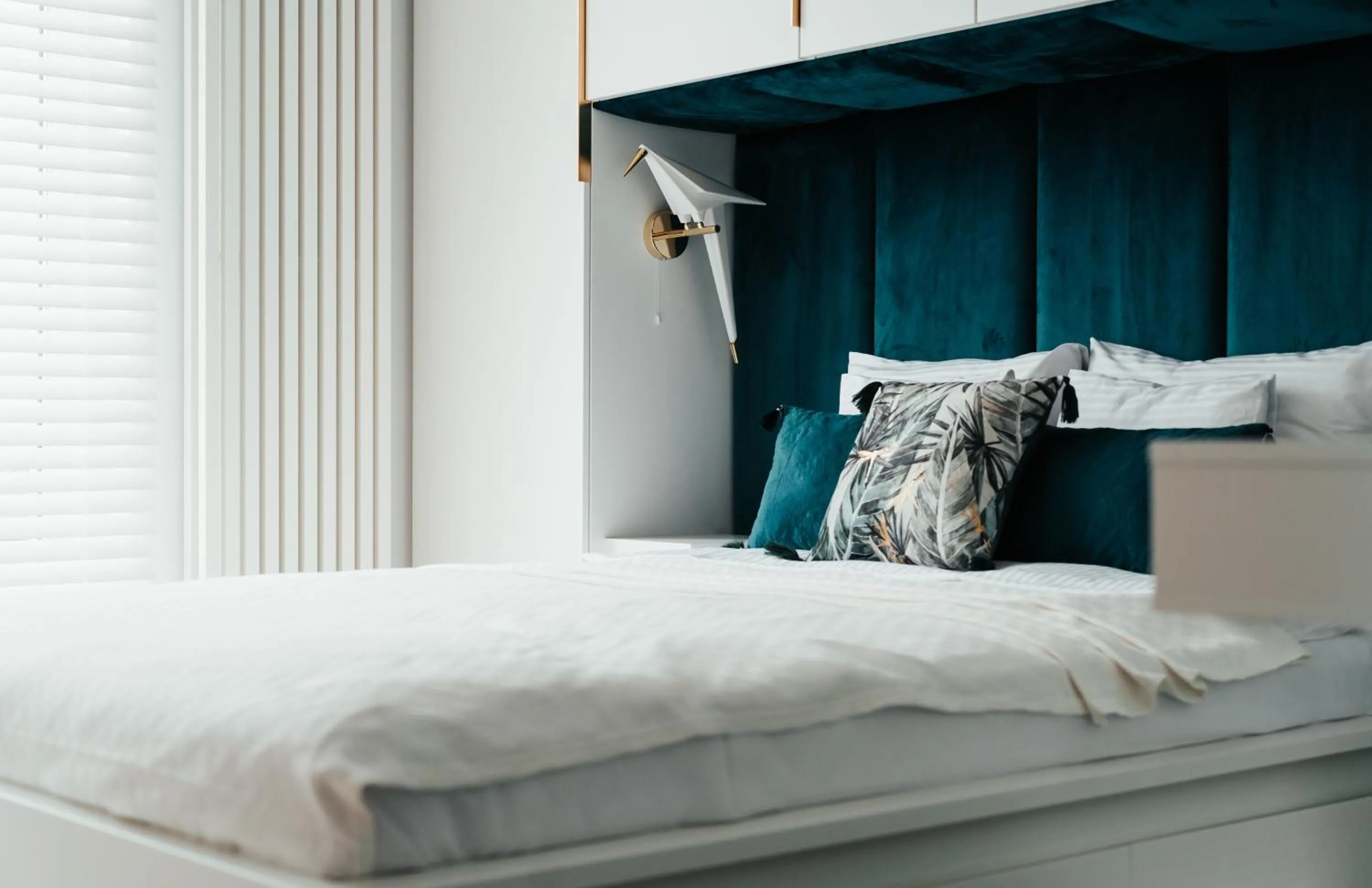 Bedroom, Bed in Studio Mrągowo