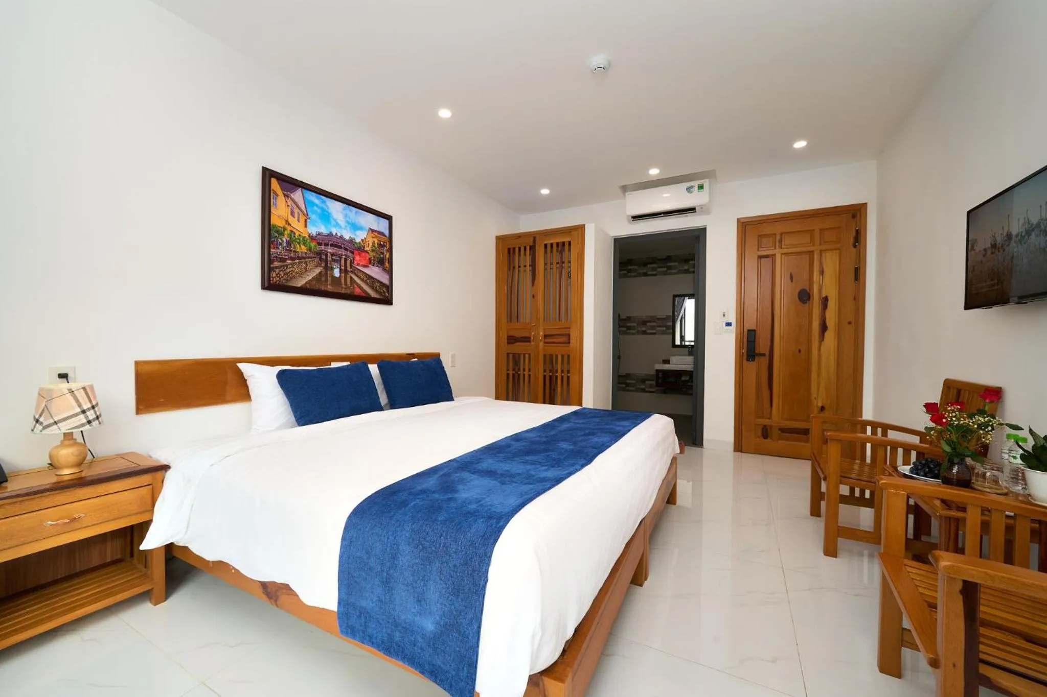 Living room, Bed in Hoi An Legend Charm Boutique Hoi An Hotel