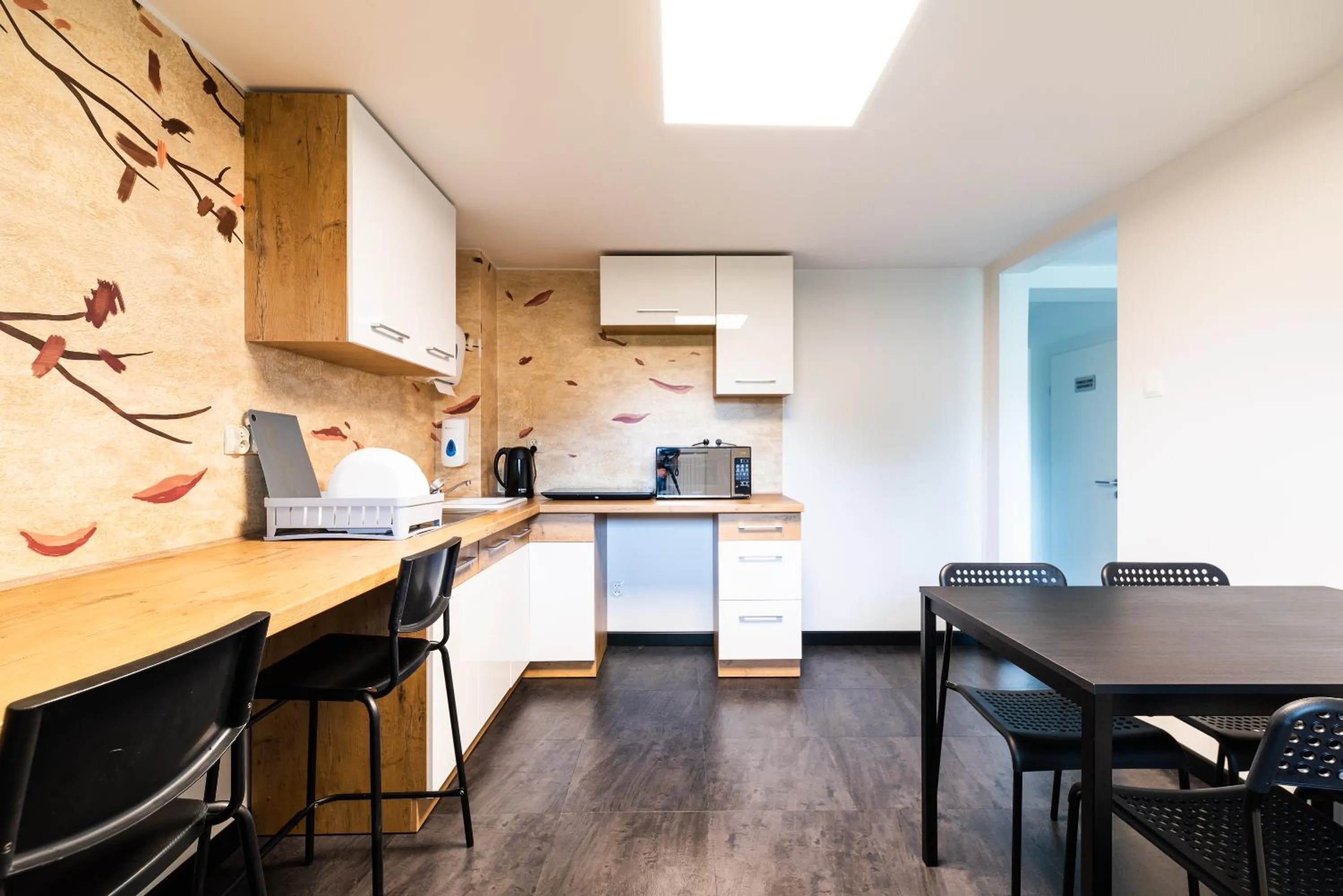 Kitchen or kitchenette in EXPO HOSTEL