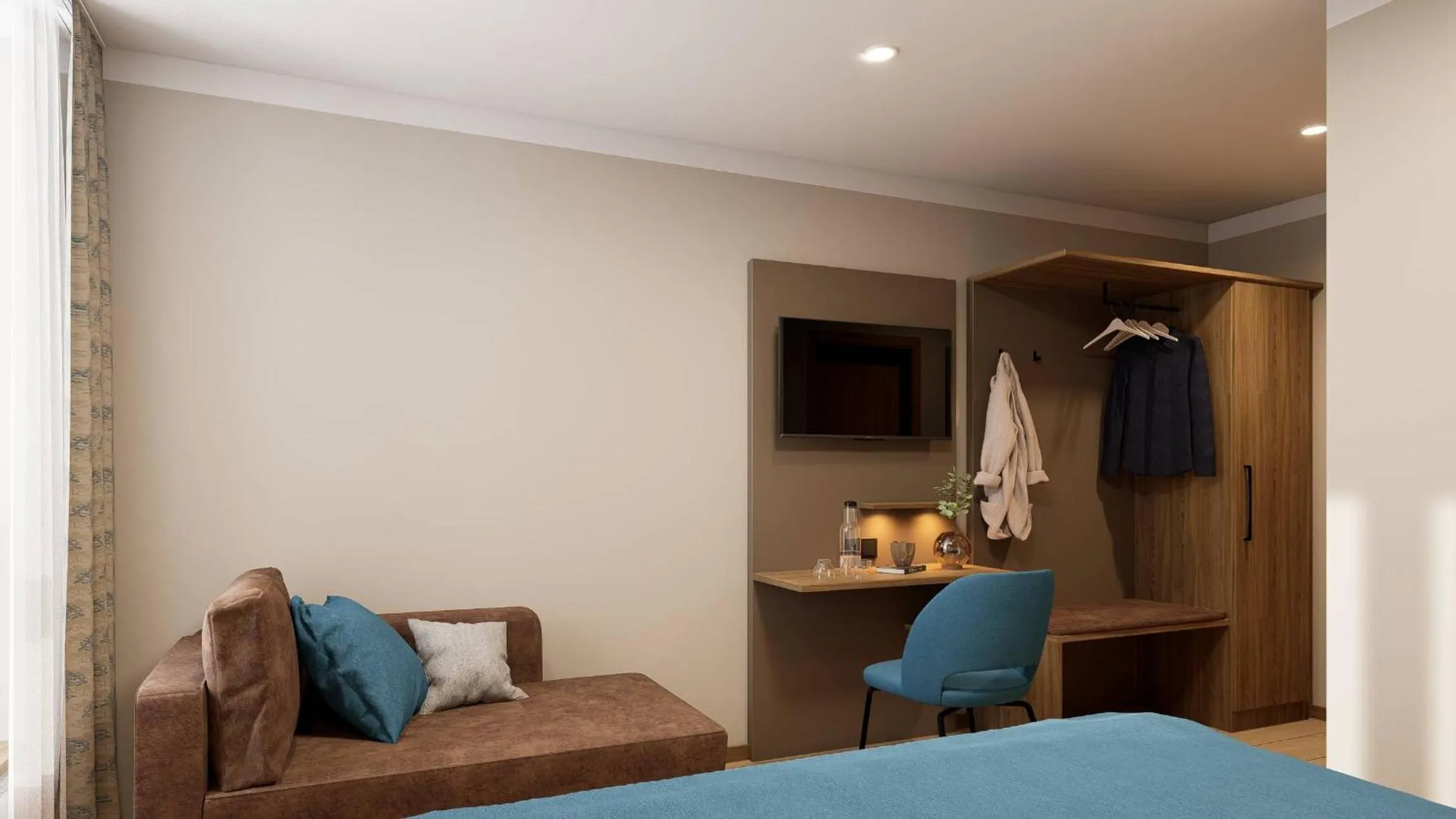 TV and multimedia, Bed in Hotel Am Dom