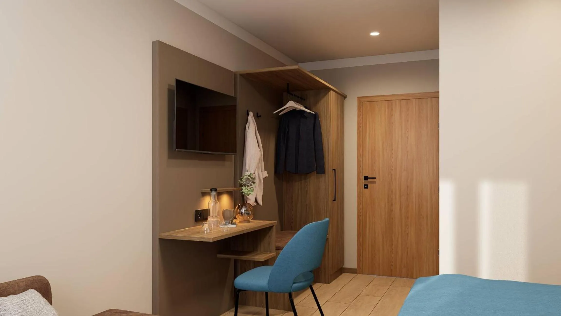 TV and multimedia, Bed in Hotel Am Dom