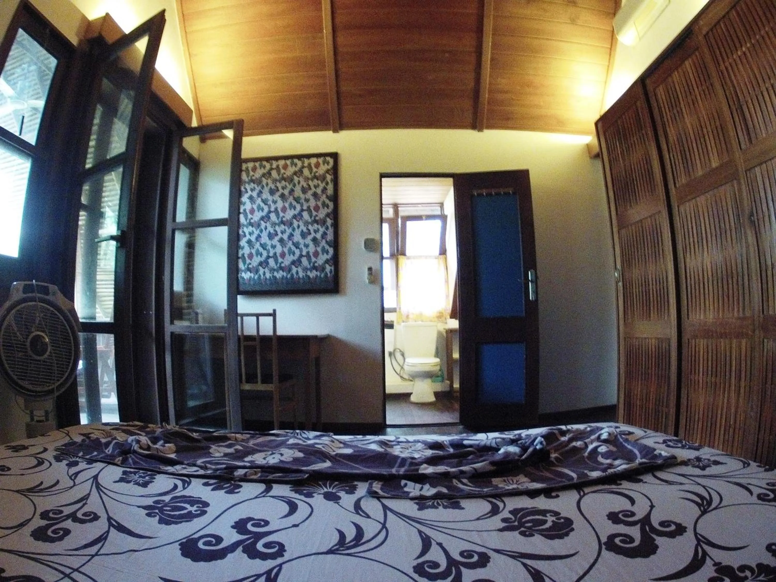 Balcony/Terrace, Bed in Bukit Raya Guesthouse